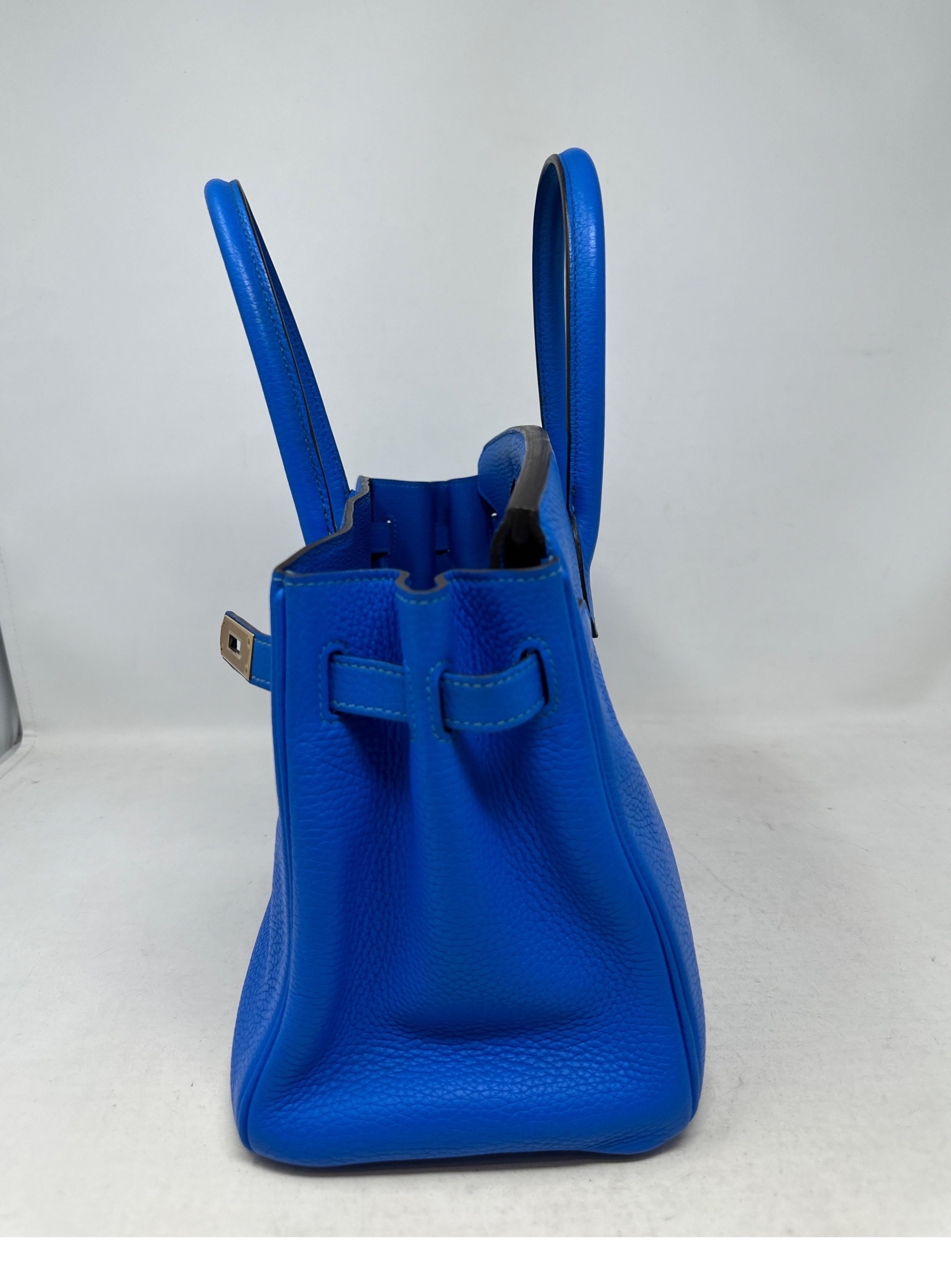 Hermès - Sac « Hydra Birkin 30 » bleu  12
