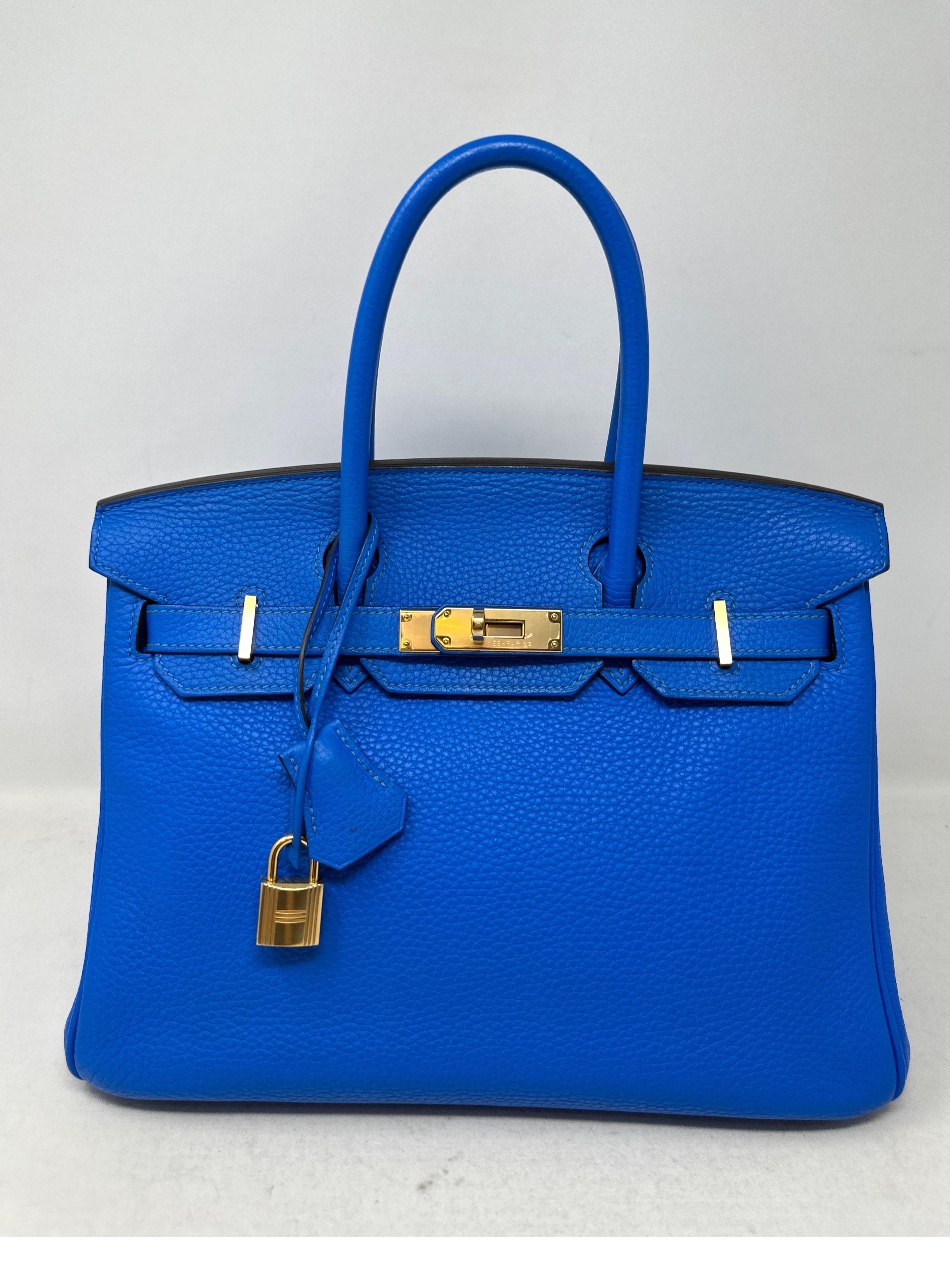 Hermès - Sac « Hydra Birkin 30 » bleu  13