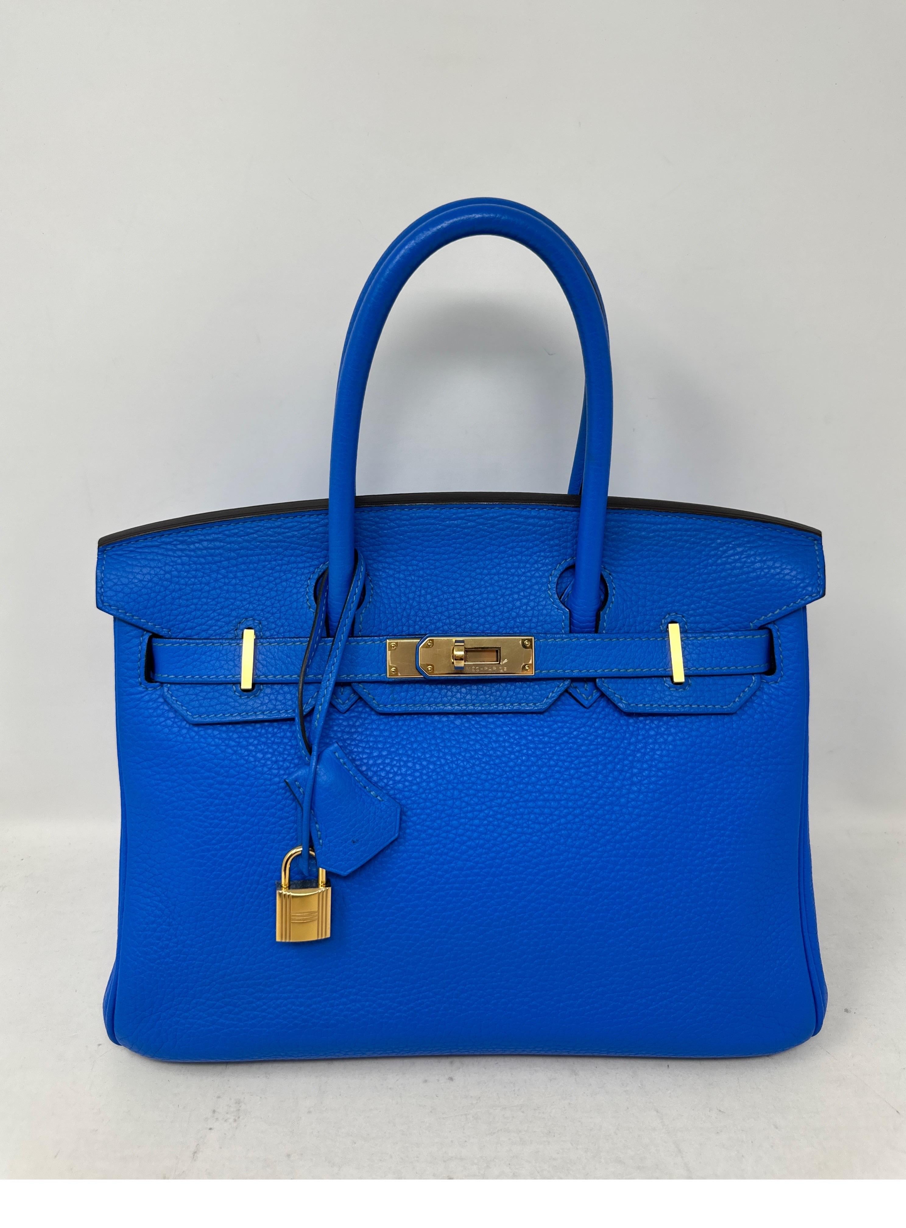 Blaue Hydra Birkin 30 Tasche von Hermès  14