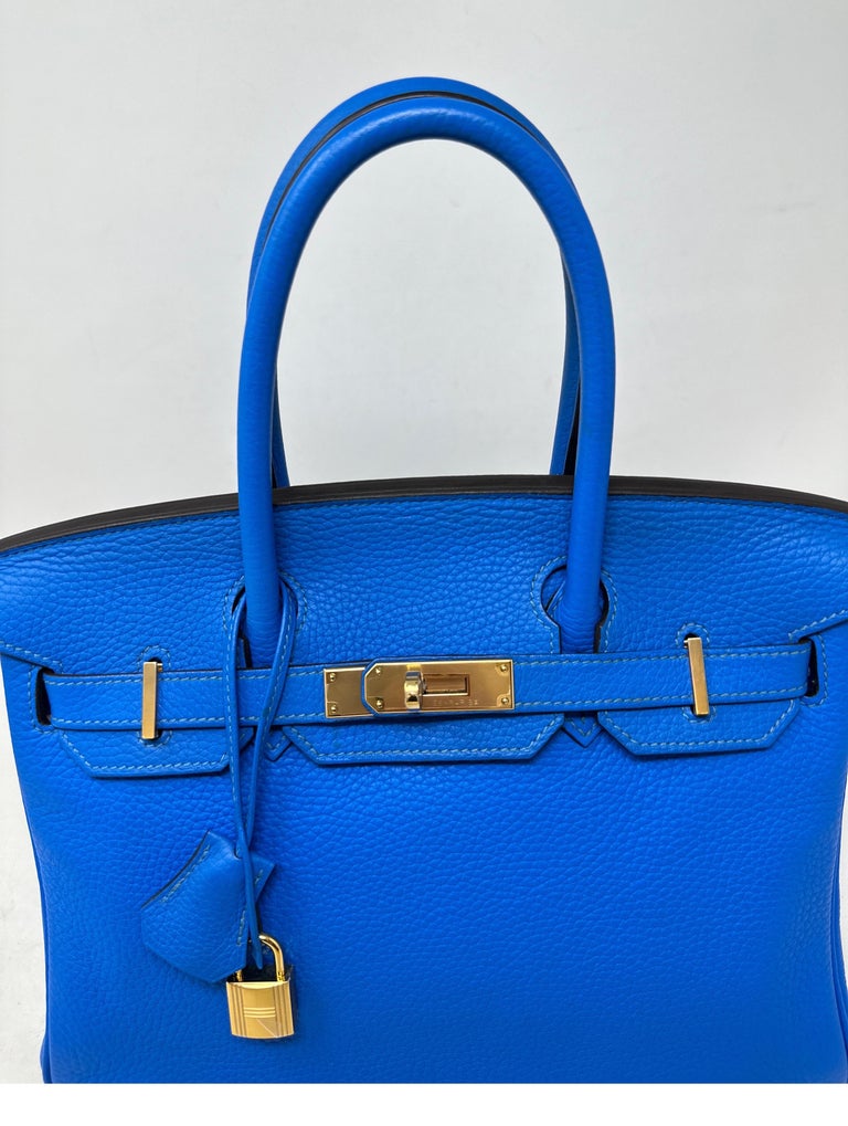 Hermes Blue Hydra Birkin 30 Bag For Sale at 1stDibs