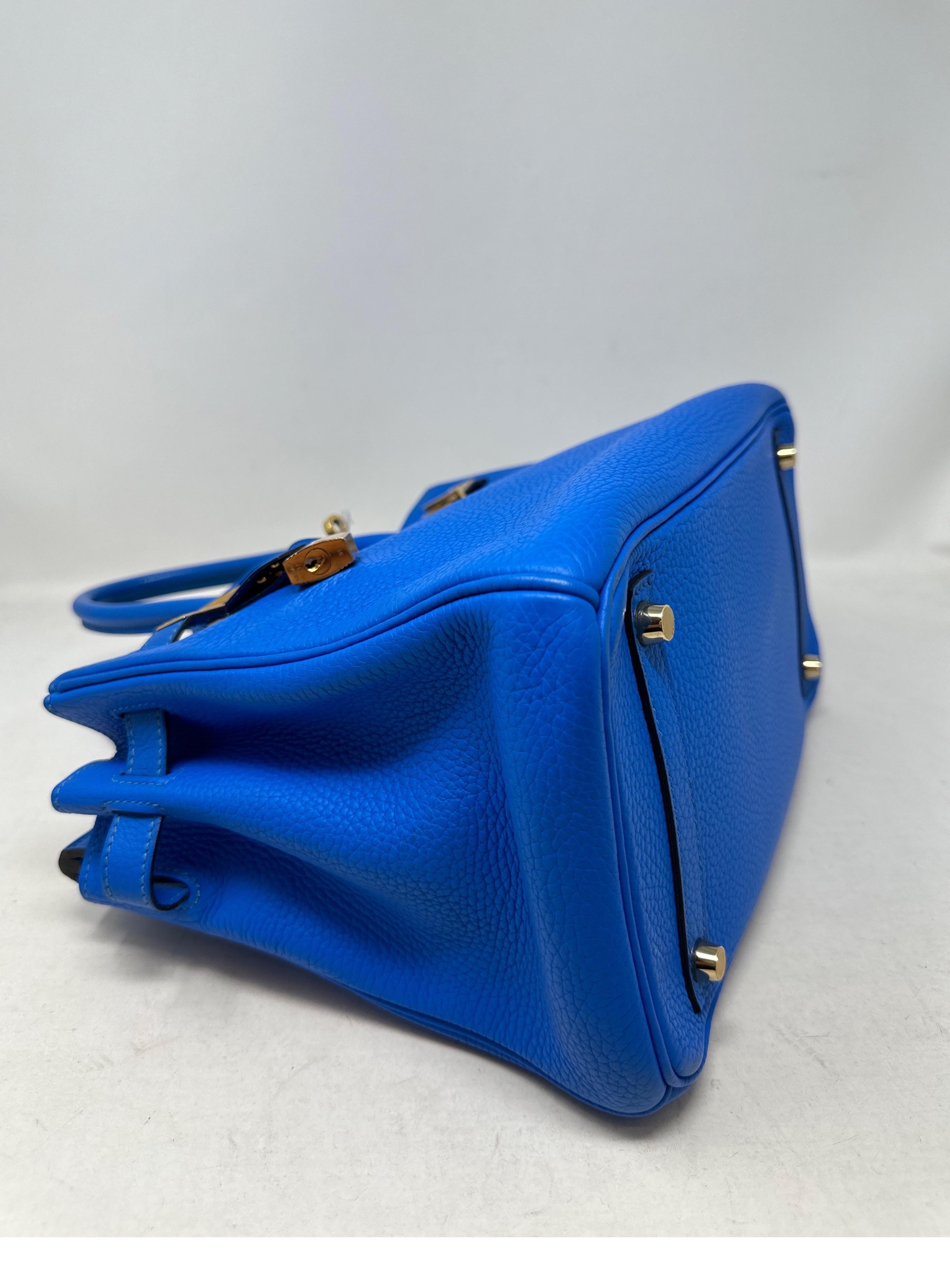 Blaue Hydra Birkin 30 Tasche von Hermès  3