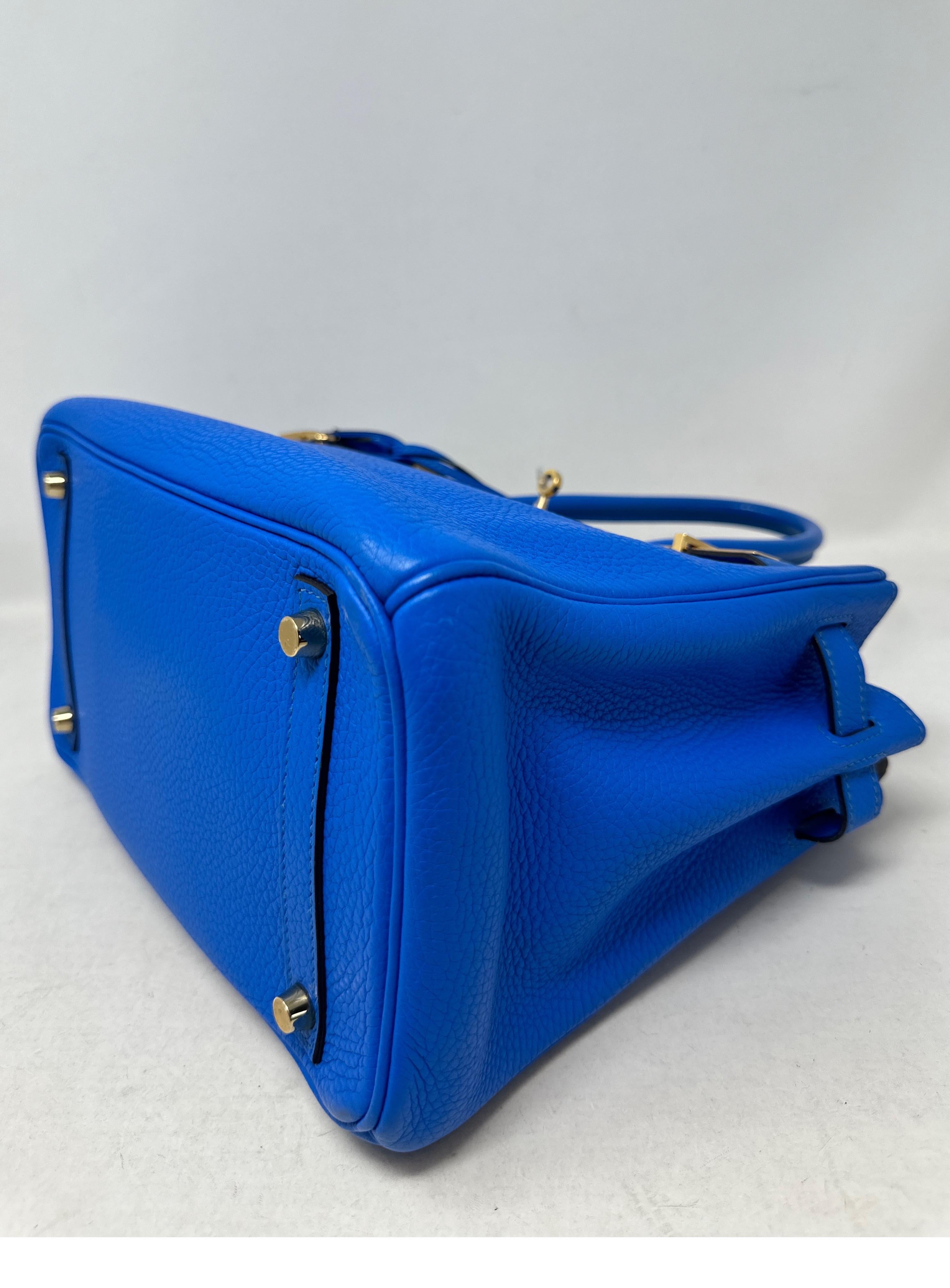 Blaue Hydra Birkin 30 Tasche von Hermès  4
