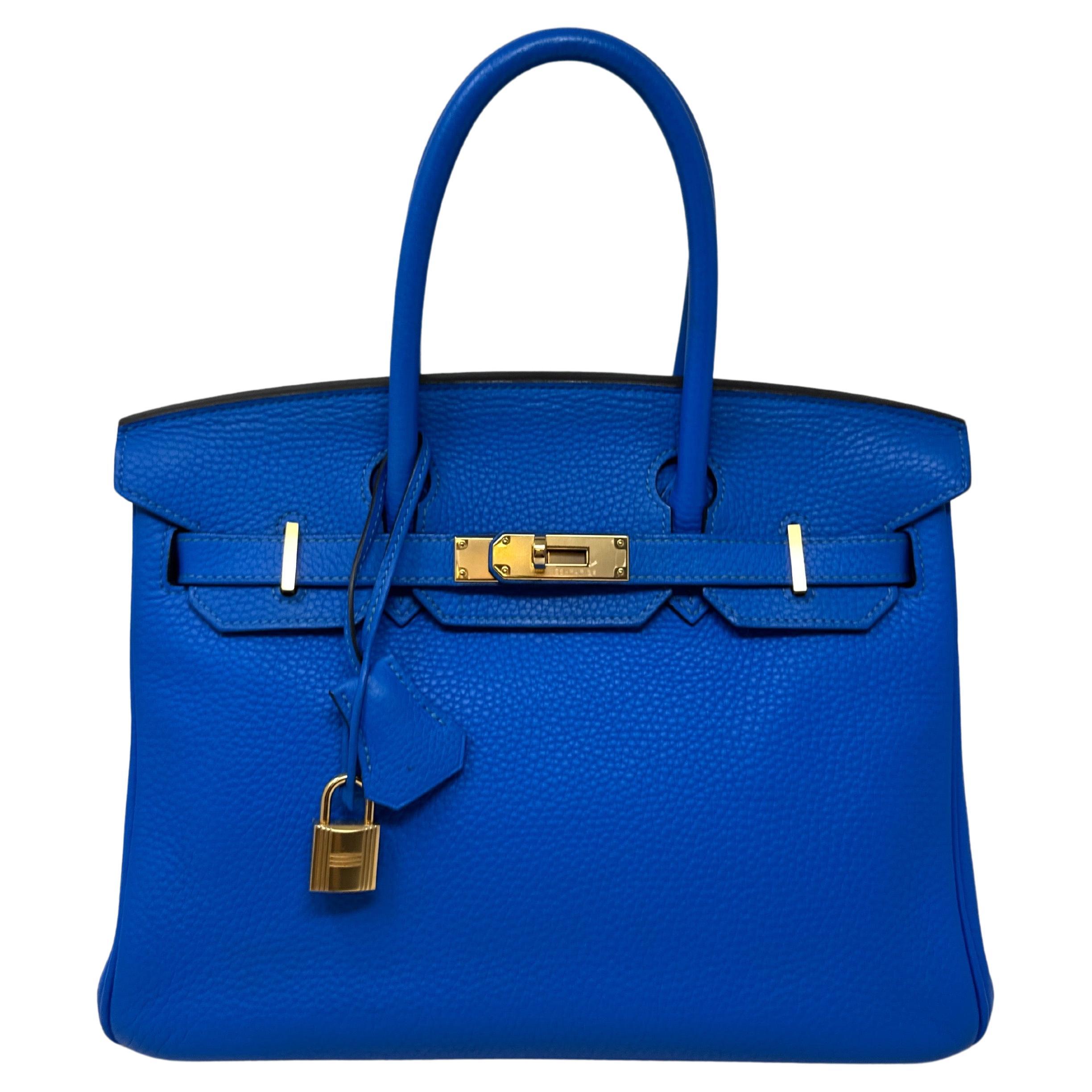 Hermès - Sac « Hydra Birkin 30 » bleu 