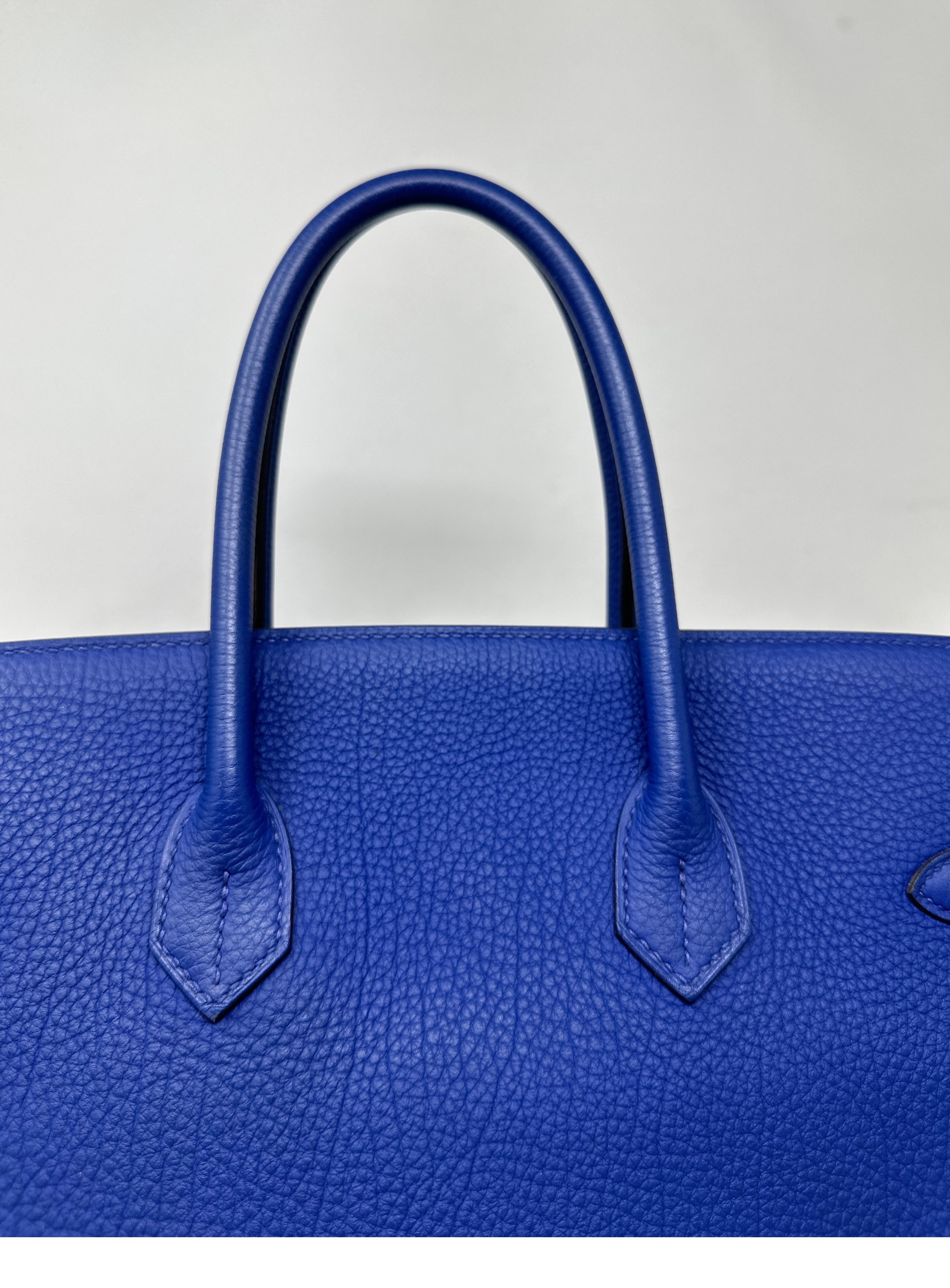 Hermes Blue Hydra Birkin 35 Bag 2