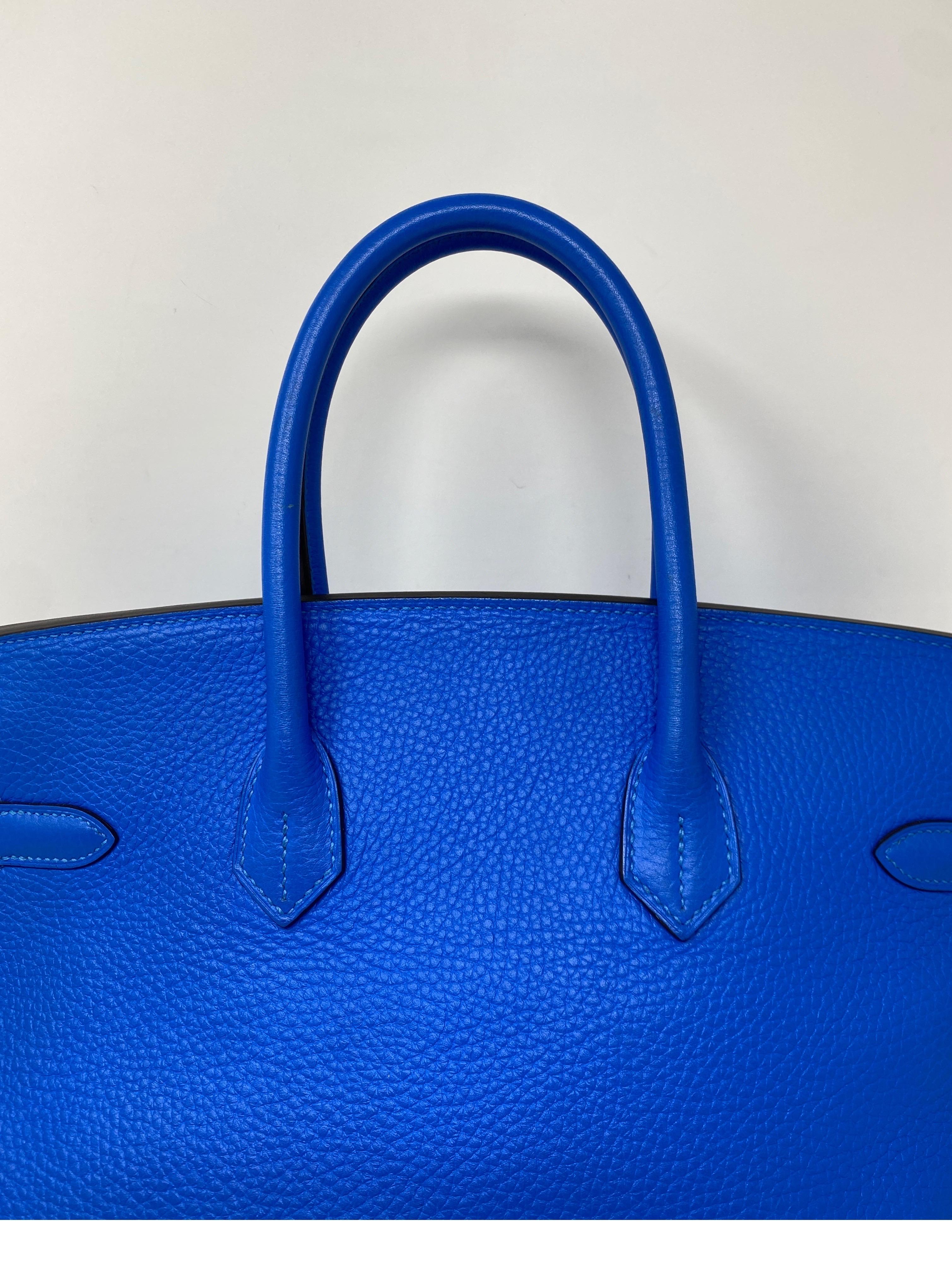 Hermes Blue Hydra Birkin 35 Bag 3