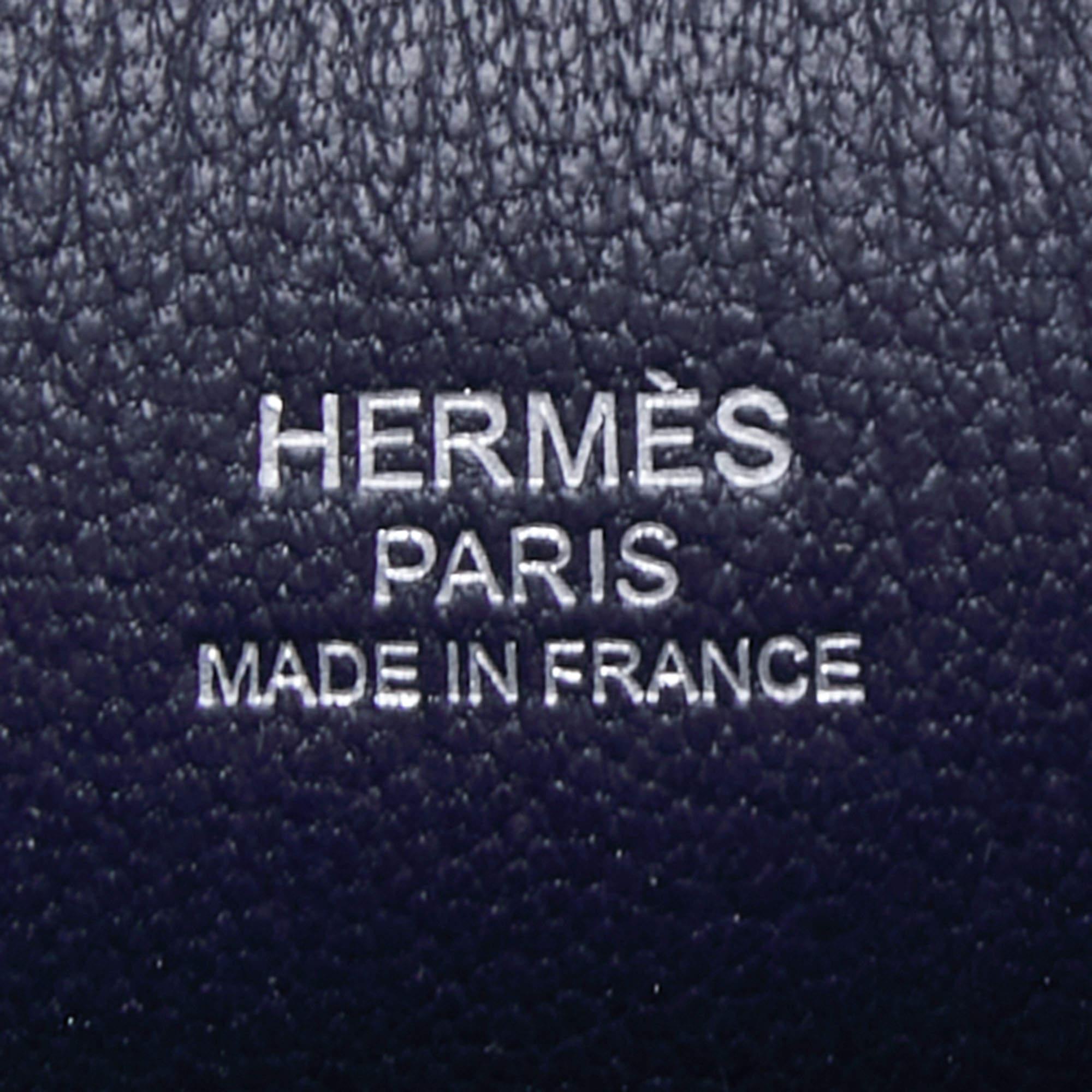 Hermes Blue Indigo Taurillon Clemence Leather Jypsiere 28 Bag 8