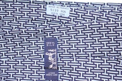 Hermès Blue Interlocking H Neck Tie 10hera620