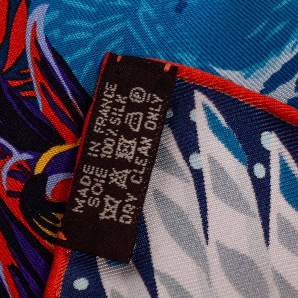 Hermès Blue Into The Canadian Wild Silk Scarf at 1stDibs | hermes into ...