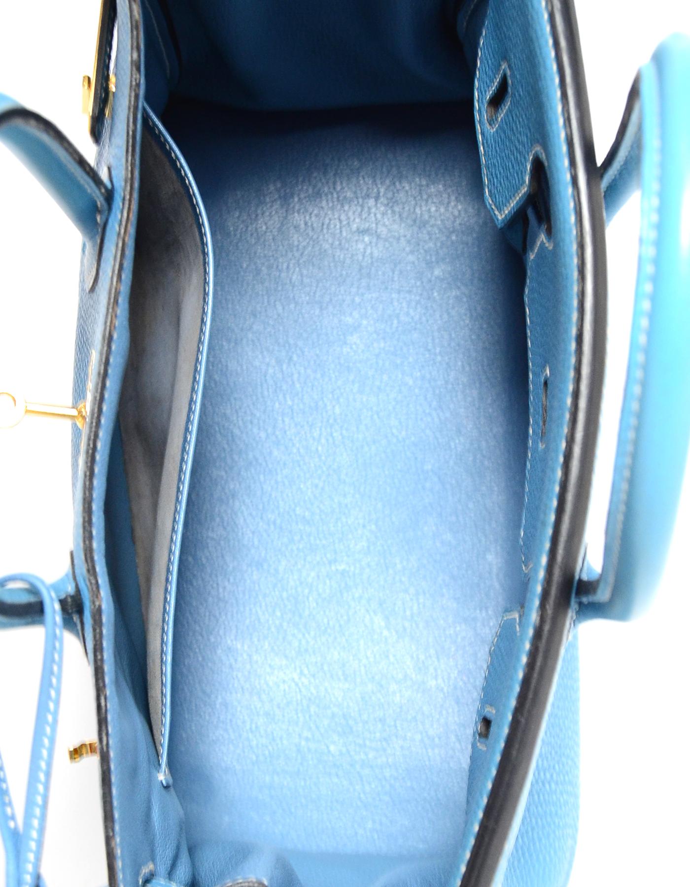 Hermes Blue Jean 30cm Birkin Bag 5