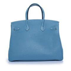 Hermes, Blue jean 35 Birkin bag  in togo leather