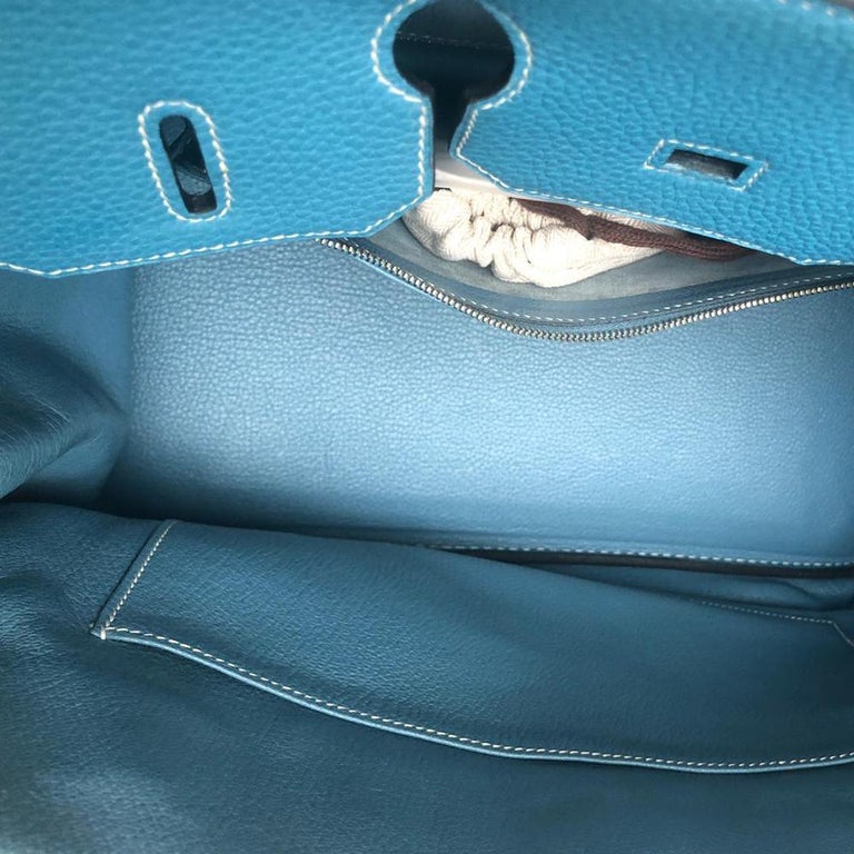 Hermès Blue Jean 35cm Birkin bag at 1stDibs