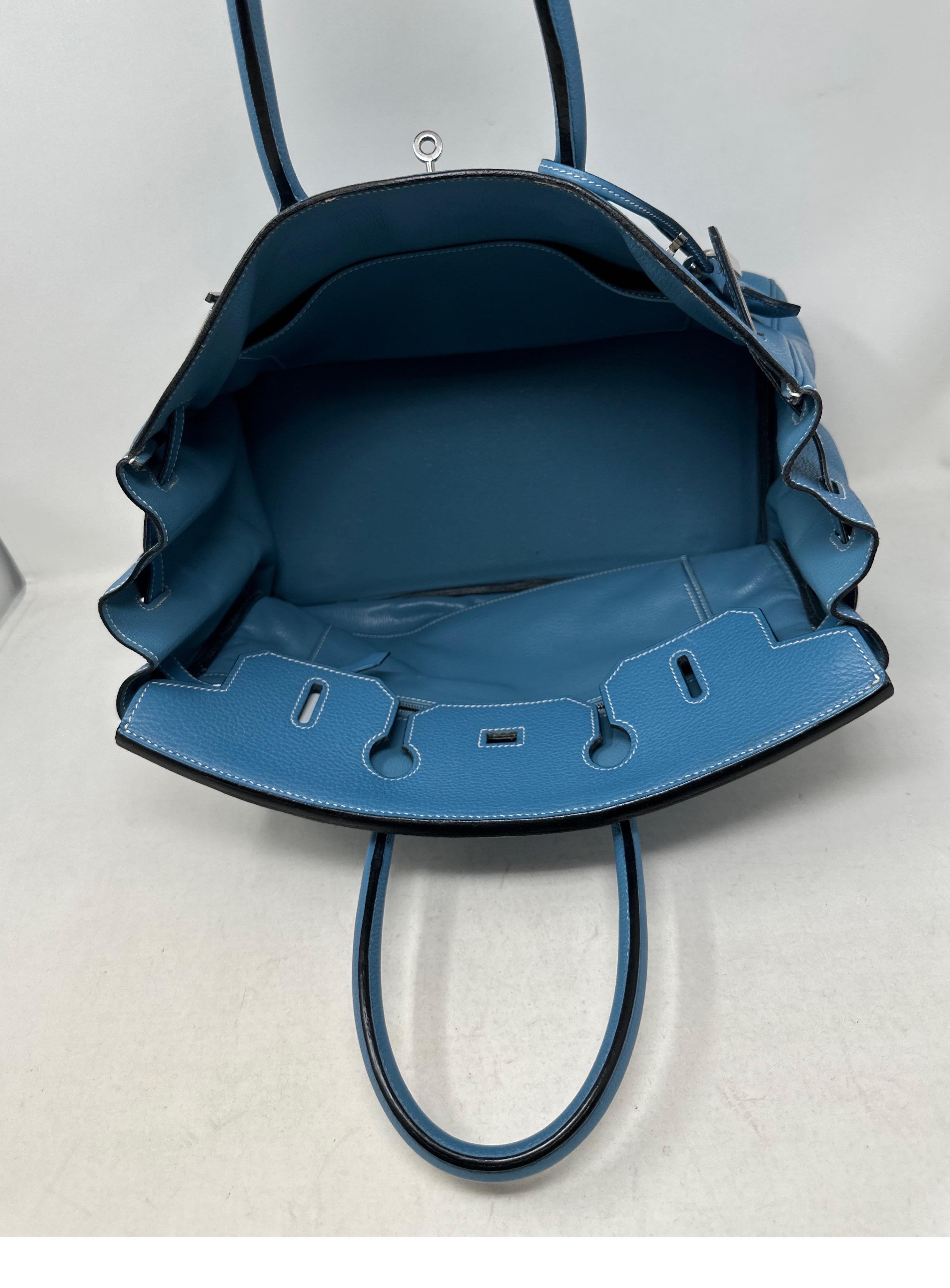 Bolso Hermes Jean Birkin 35 Azul 2