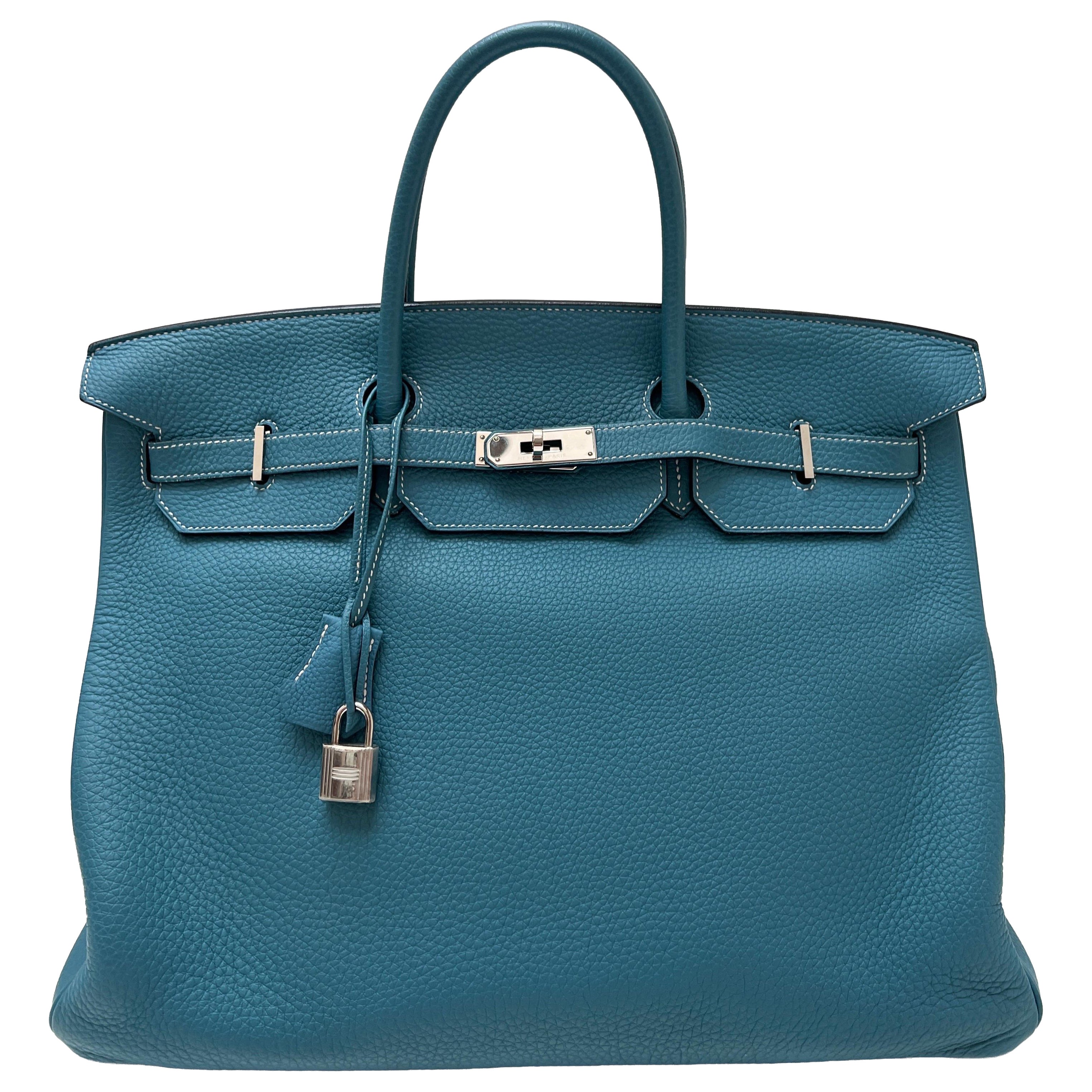 Sac Hermes Birkin 40 Jean bleu en vente