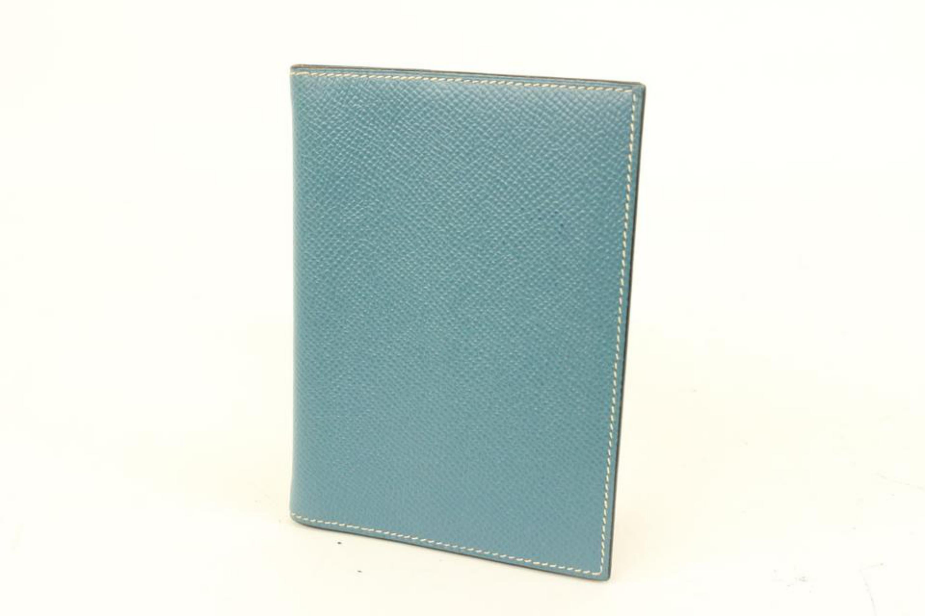 Hermès Blue Jean  Leather Simple Agenda Cover PM 15h426s 8