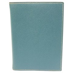 Hermès Blue Jean  Leather Simple Agenda Cover PM 15h426s