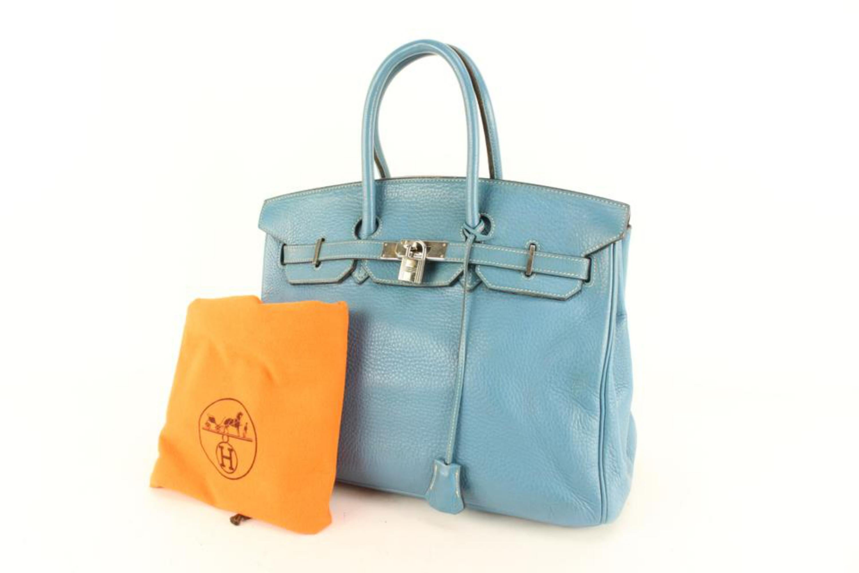 Hermès Blue Jean Togo Leather Birkin 35 31h427s 4