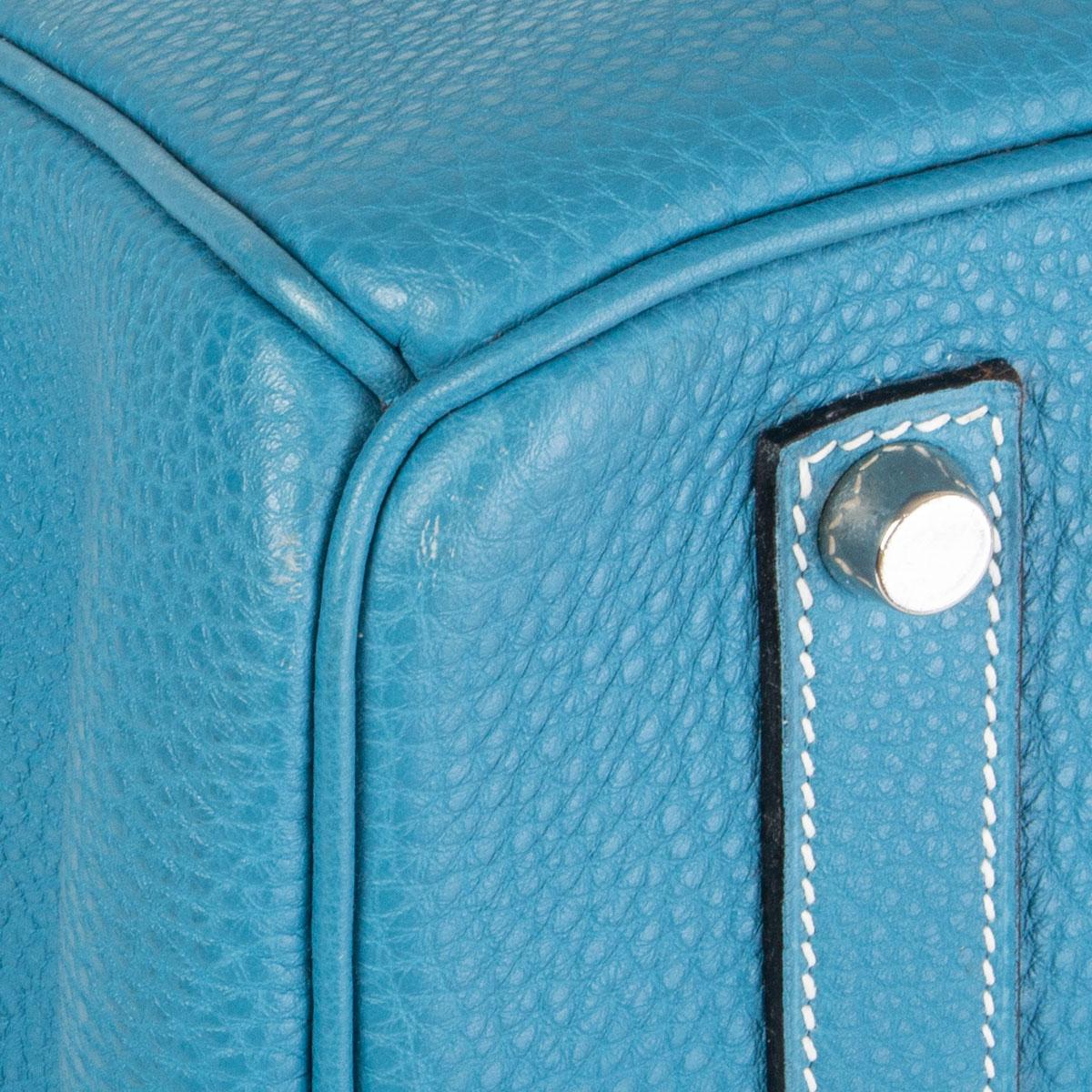 HERMES Blue Jean Togo leather BIRKIN 35 Bag 6