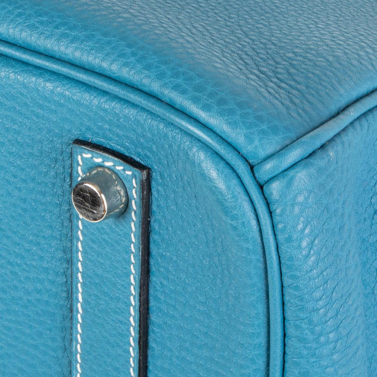 HERMES Blue Jean Togo leather BIRKIN 35 Bag 4
