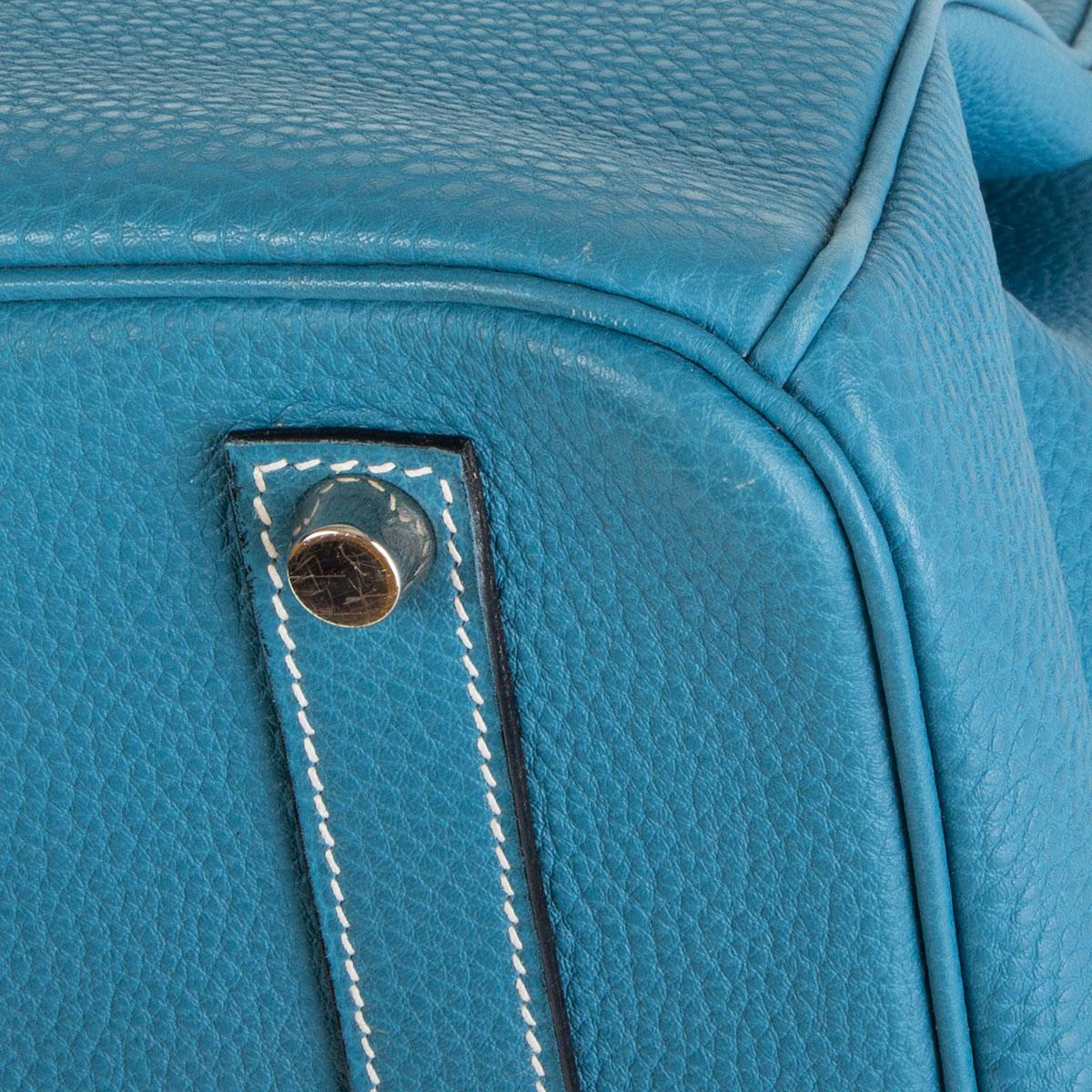 HERMES Blue Jean Togo leather BIRKIN 35 Bag 5