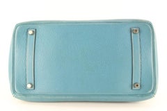 Hermès Blue Jean Togo Leather Birkin 35 PHW 6H1028