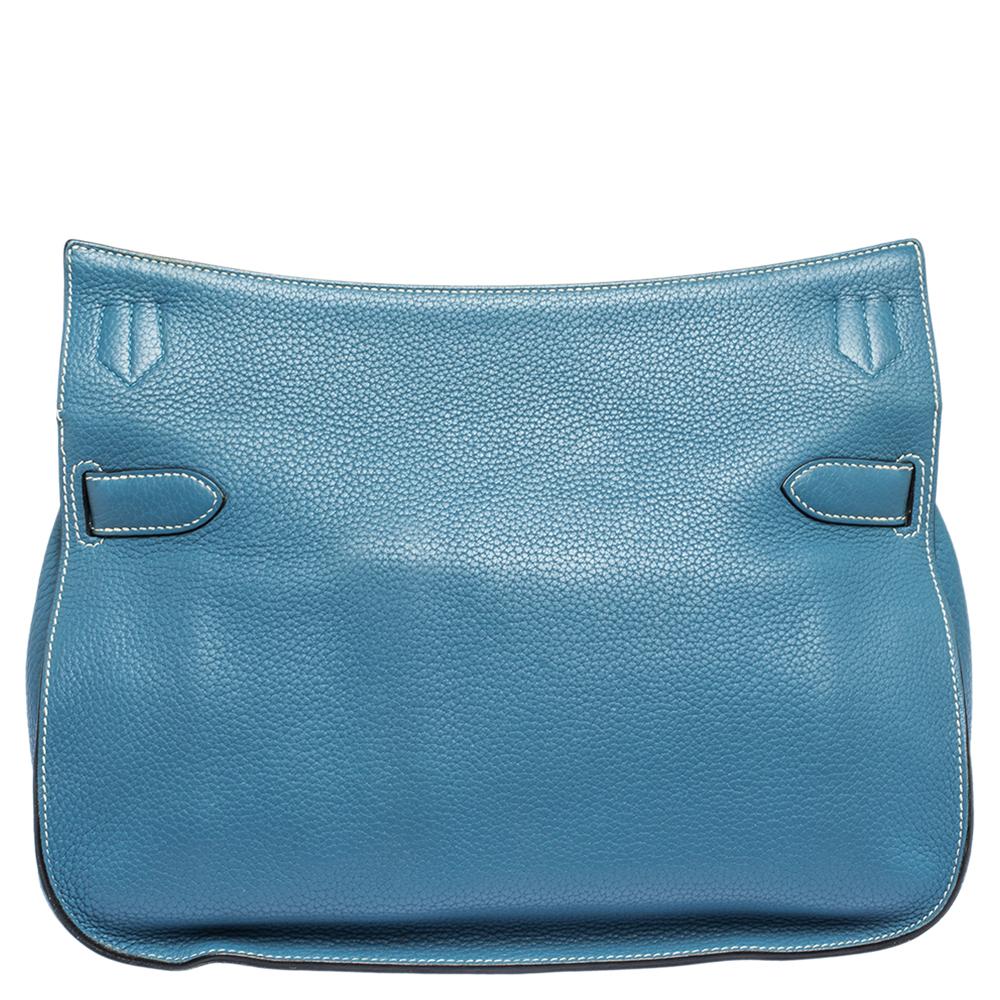 Hermes Blau Jean Togo Leder Palladium Hardware Jypsiere 34 Tasche Damen