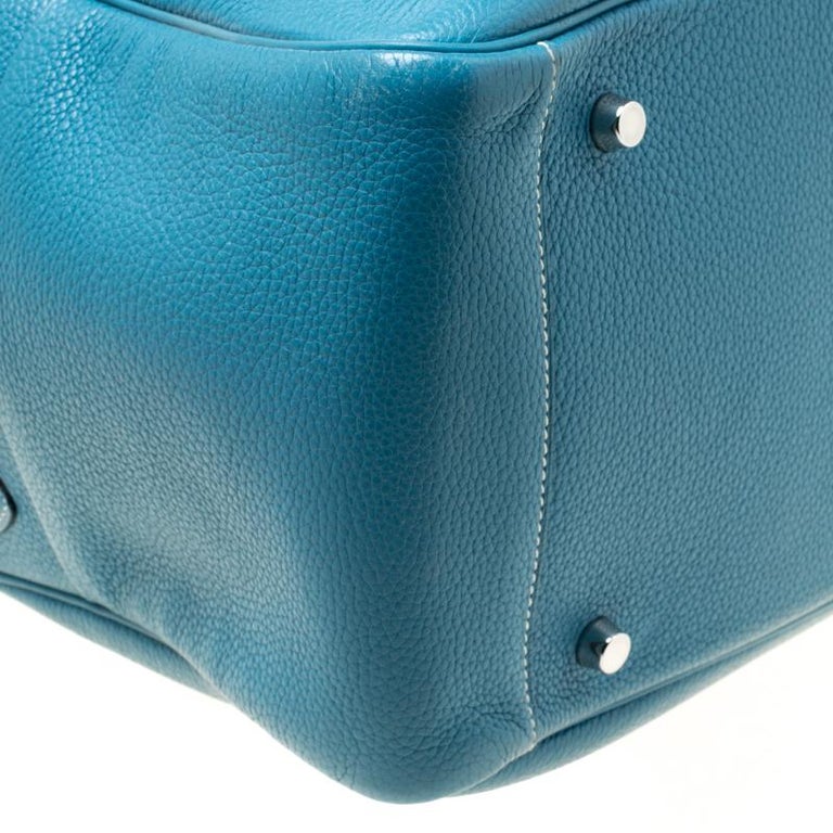 Hermes Blue Jean Togo Leather Palladium Hardware Lindy 34 Bag For Sale ...