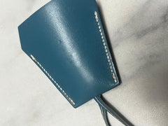 Hermes Blue Jeans Touquet Halskette mit Schlüsselanhänger
