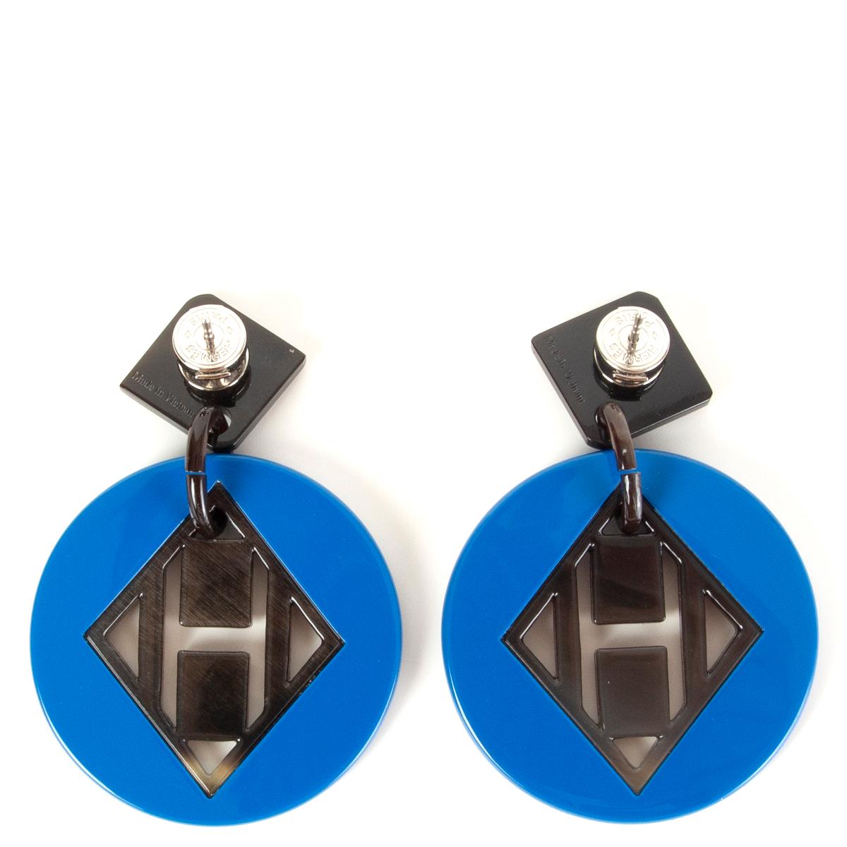 hermes horn earrings