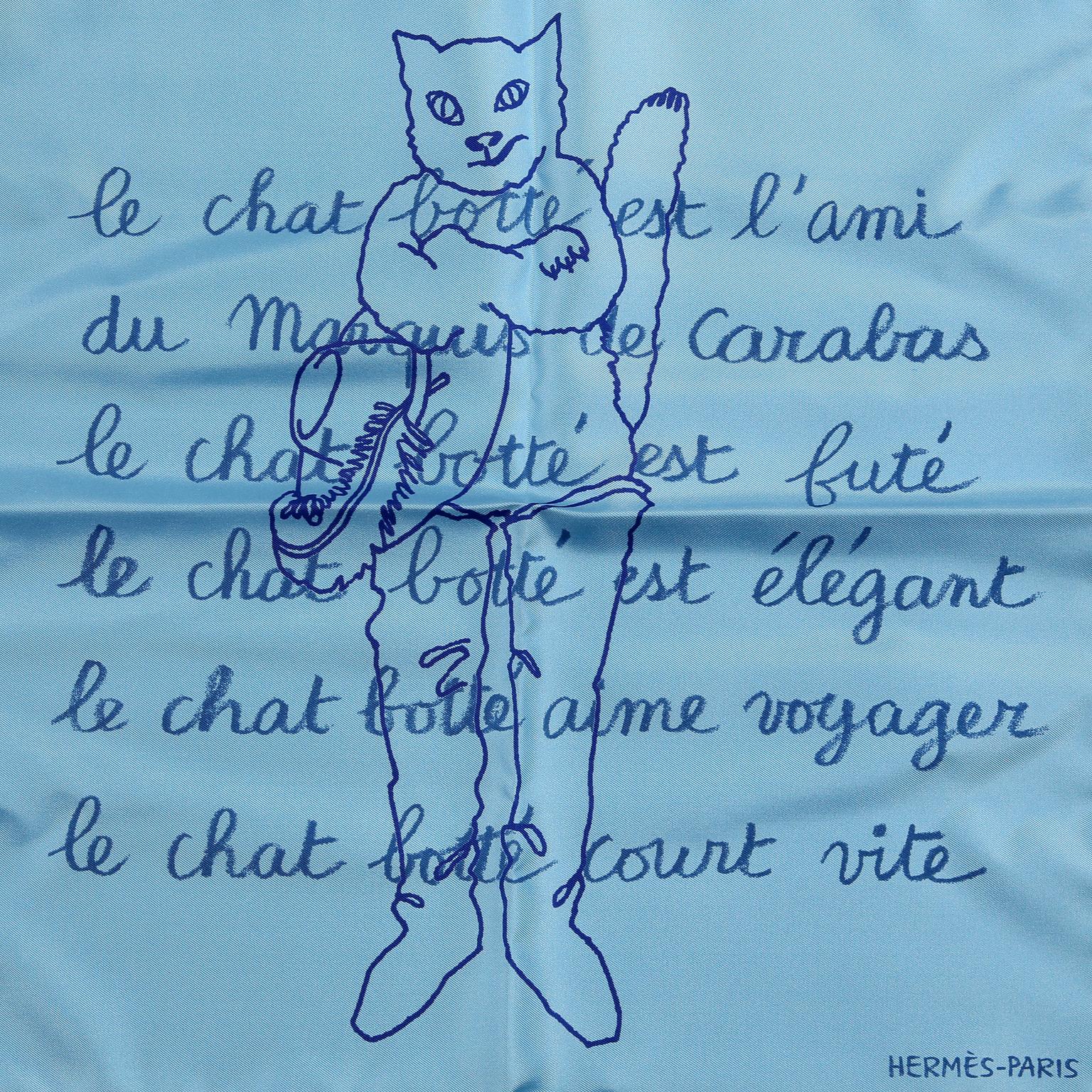 le chat carre scarf 90