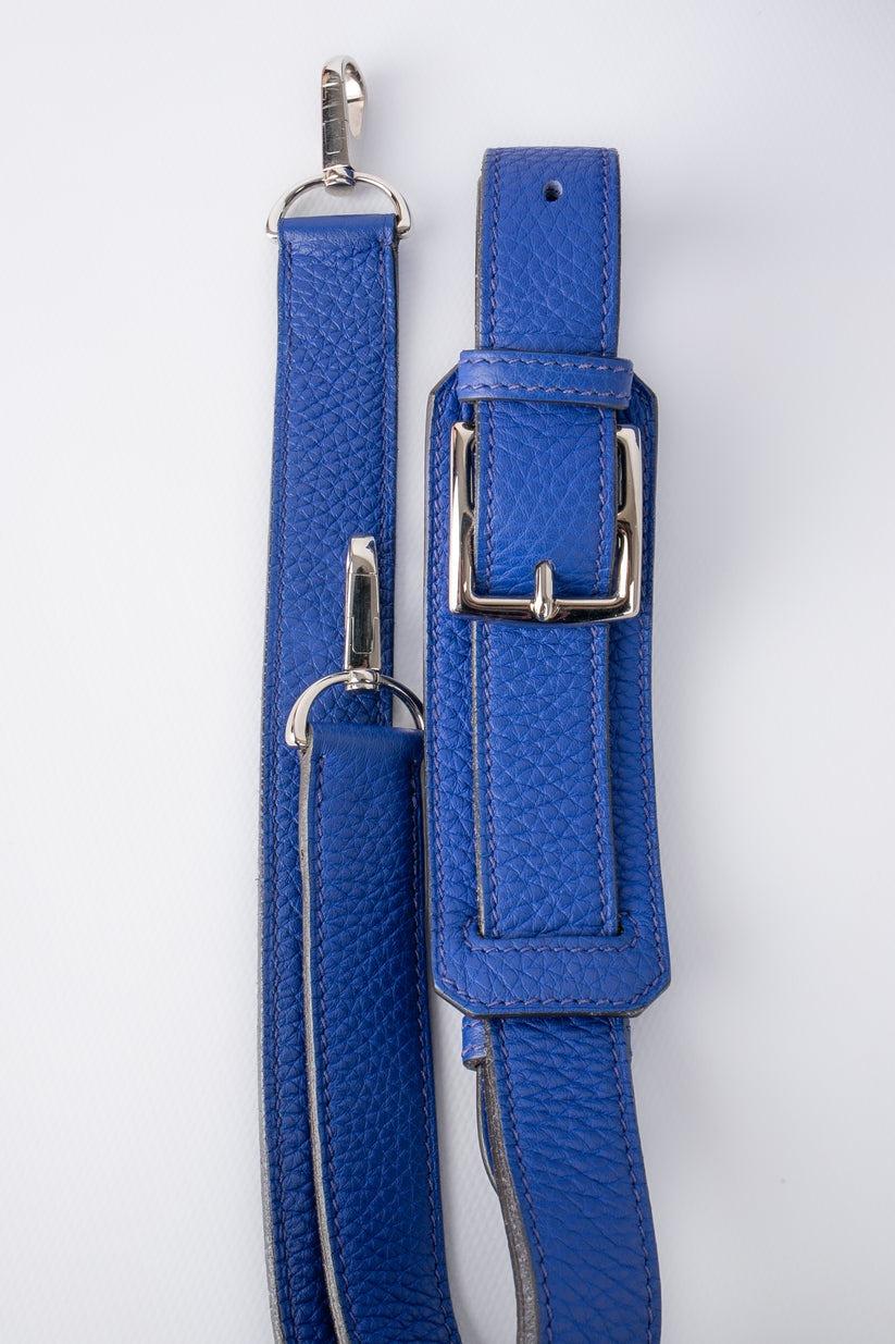 Hermès Blaue Ledertasche Jyspsiere, 2012  im Angebot 4