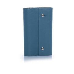 Hermes, blue leather notebook