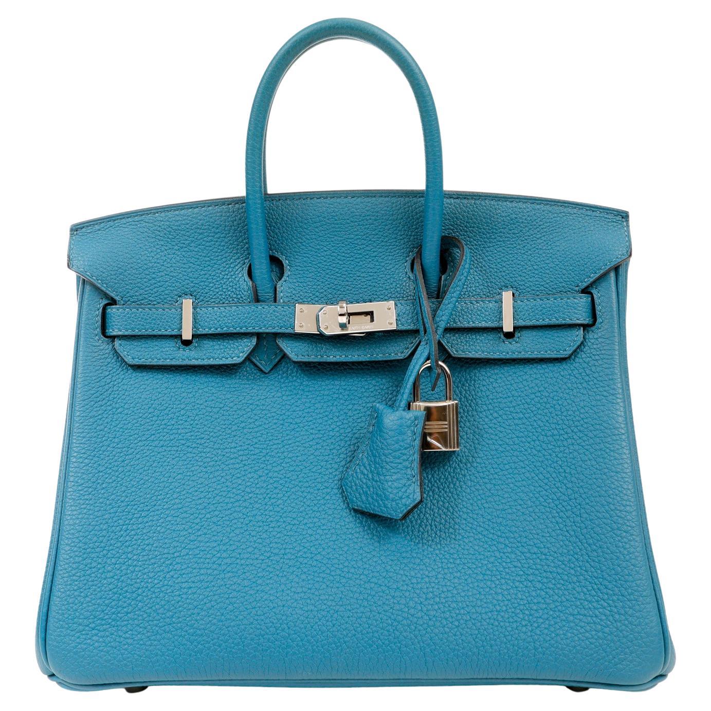 Hermès Sky Blue Epsom 30 cm Birkin with Palladium For Sale at 1stDibs