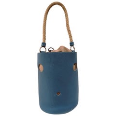 Retro Hermes Blue Mangeoire Bag