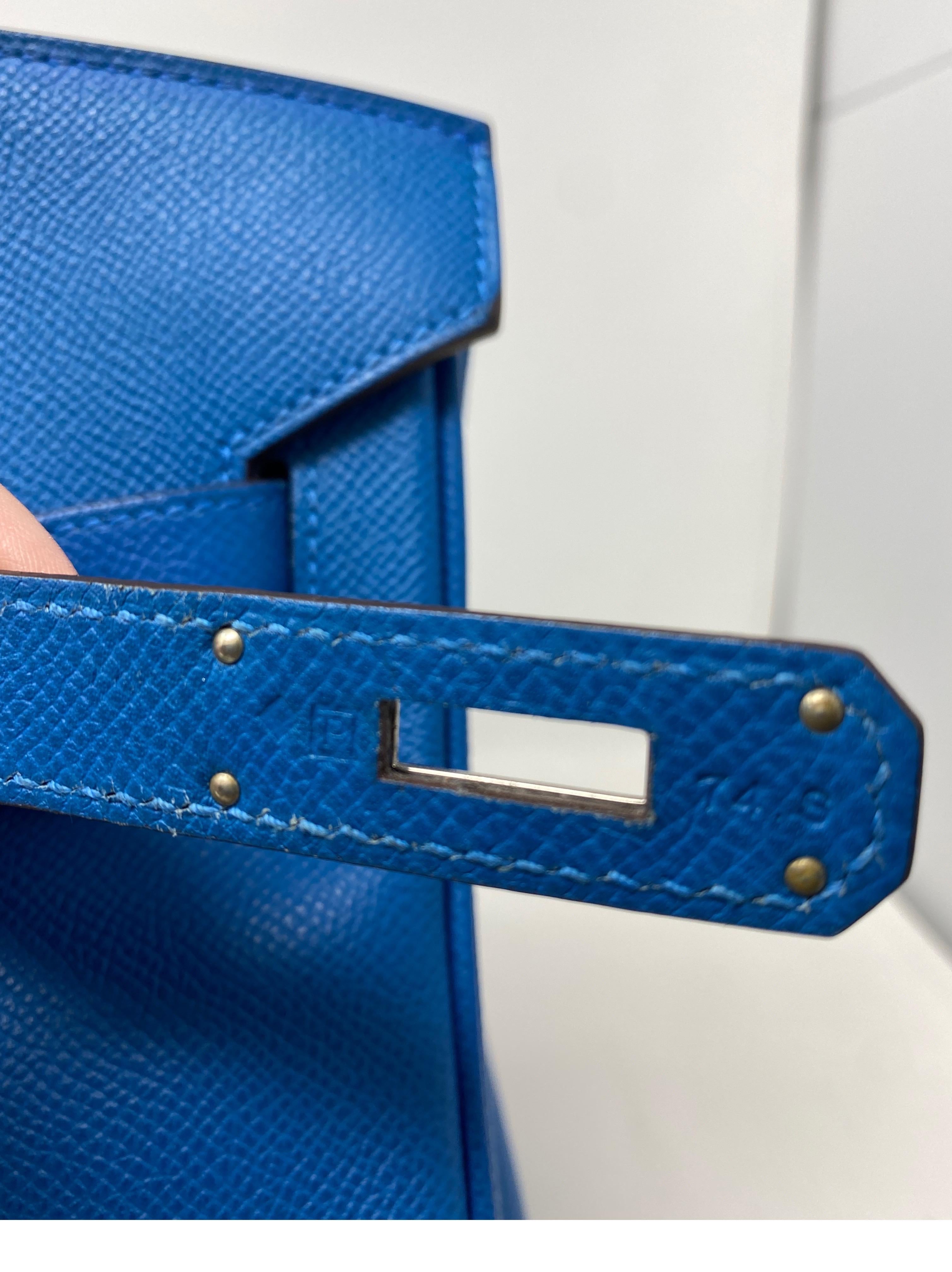 Bolso Hermes Mykonos Birkin 35 Azul 8