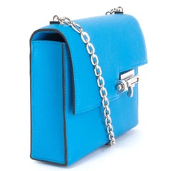 HERMES blue Frida Mysore leather VERROU CHAINE MINI Shoulder Bag