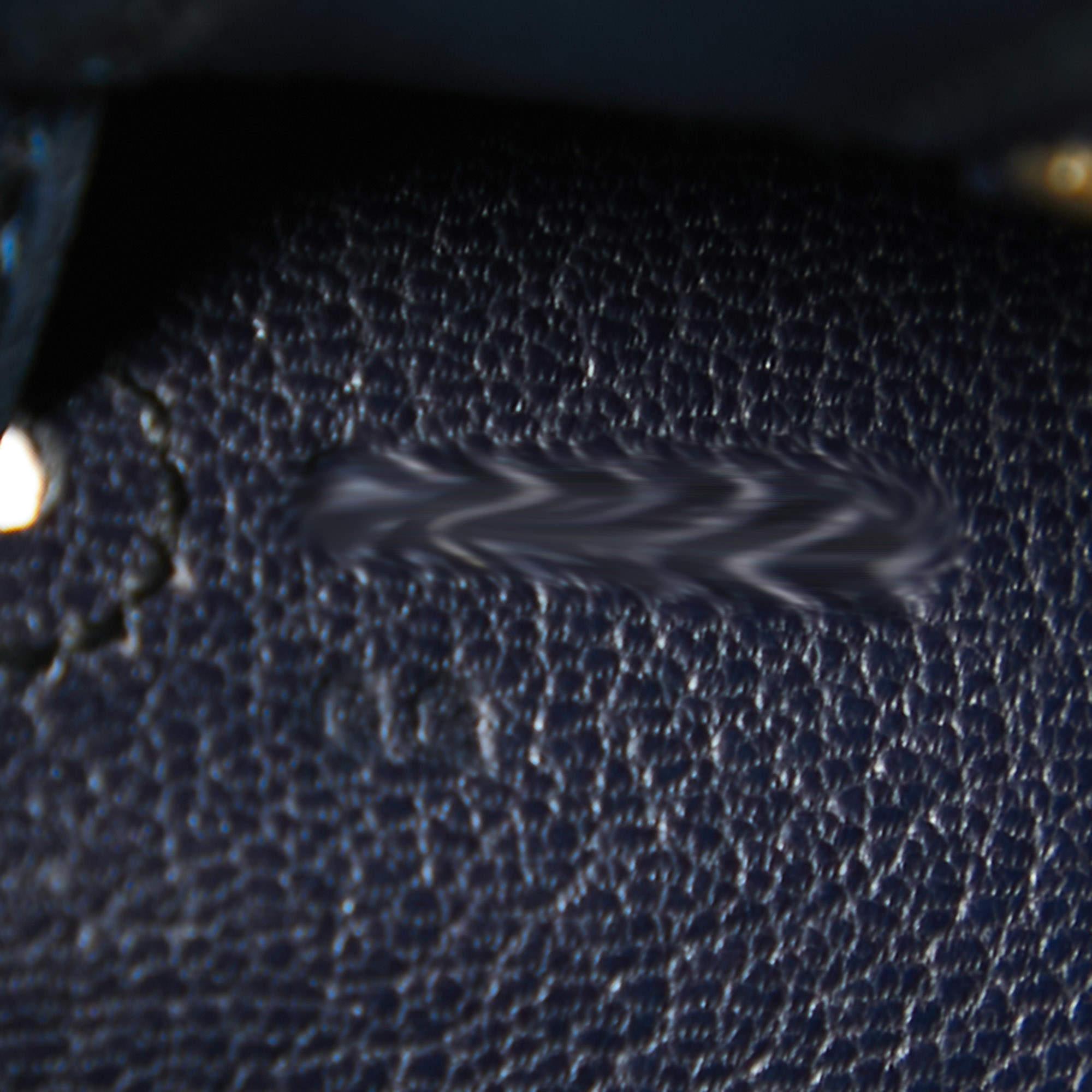 Hermes Blue Nuit Epsom Leather Gold Finish Kelly Sellier 25 Bag 5