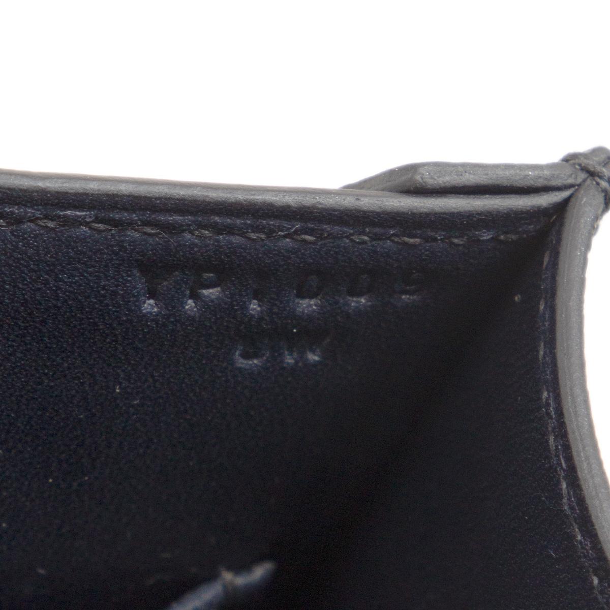 HERMES blue Nuit Epsom leather VERROU 21 STRAP Shoulder Bag In Excellent Condition For Sale In Zürich, CH