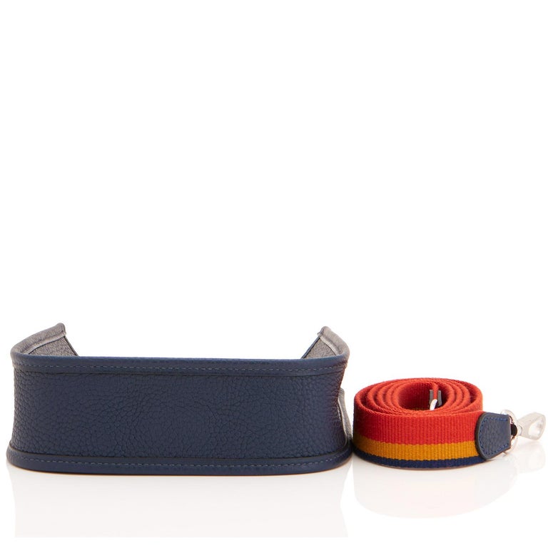 Hermès Evelyne TPM Shoulder Messenger Blue Electric Leather Cross Body Bag