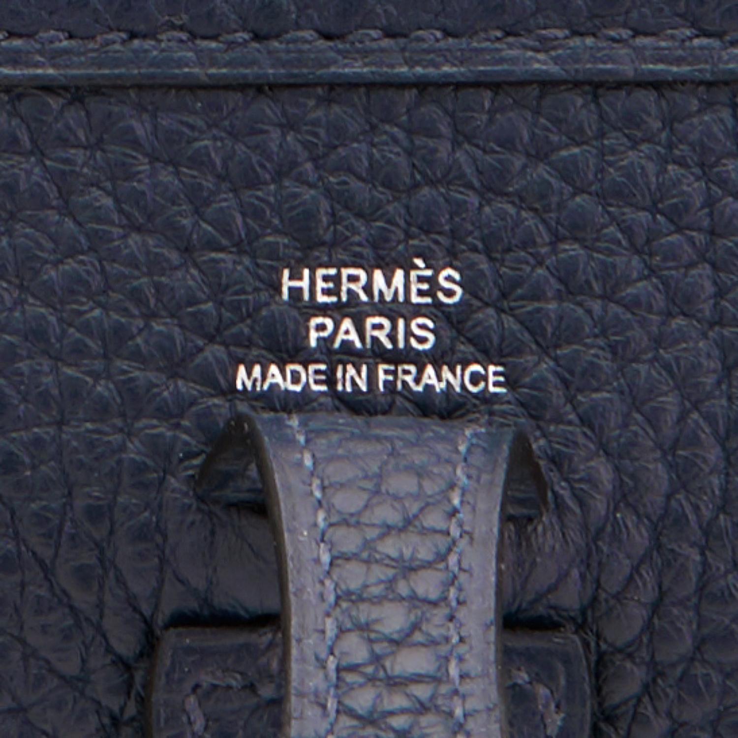 Hermes Blue Nuit Navy Evelyne TPM Shoulder Cross Body Messenger Bag NEW 1