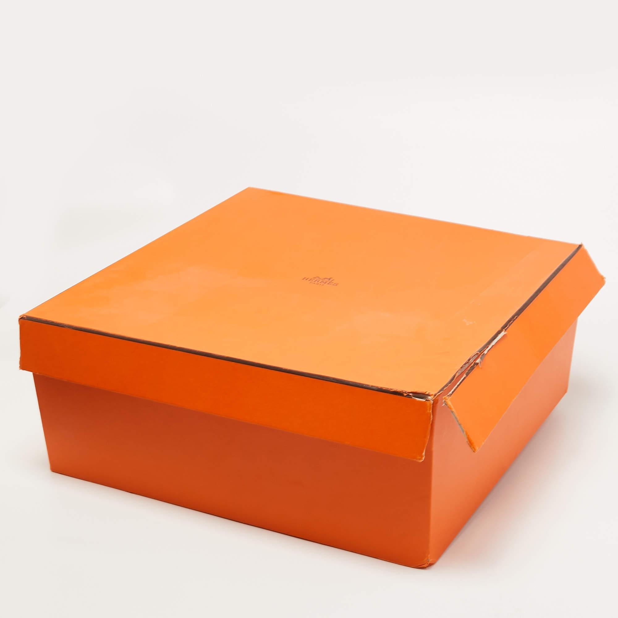 Hermes Blue Nuit/Orange Poppy Swift Leather Jypsiere 28 Bag 6