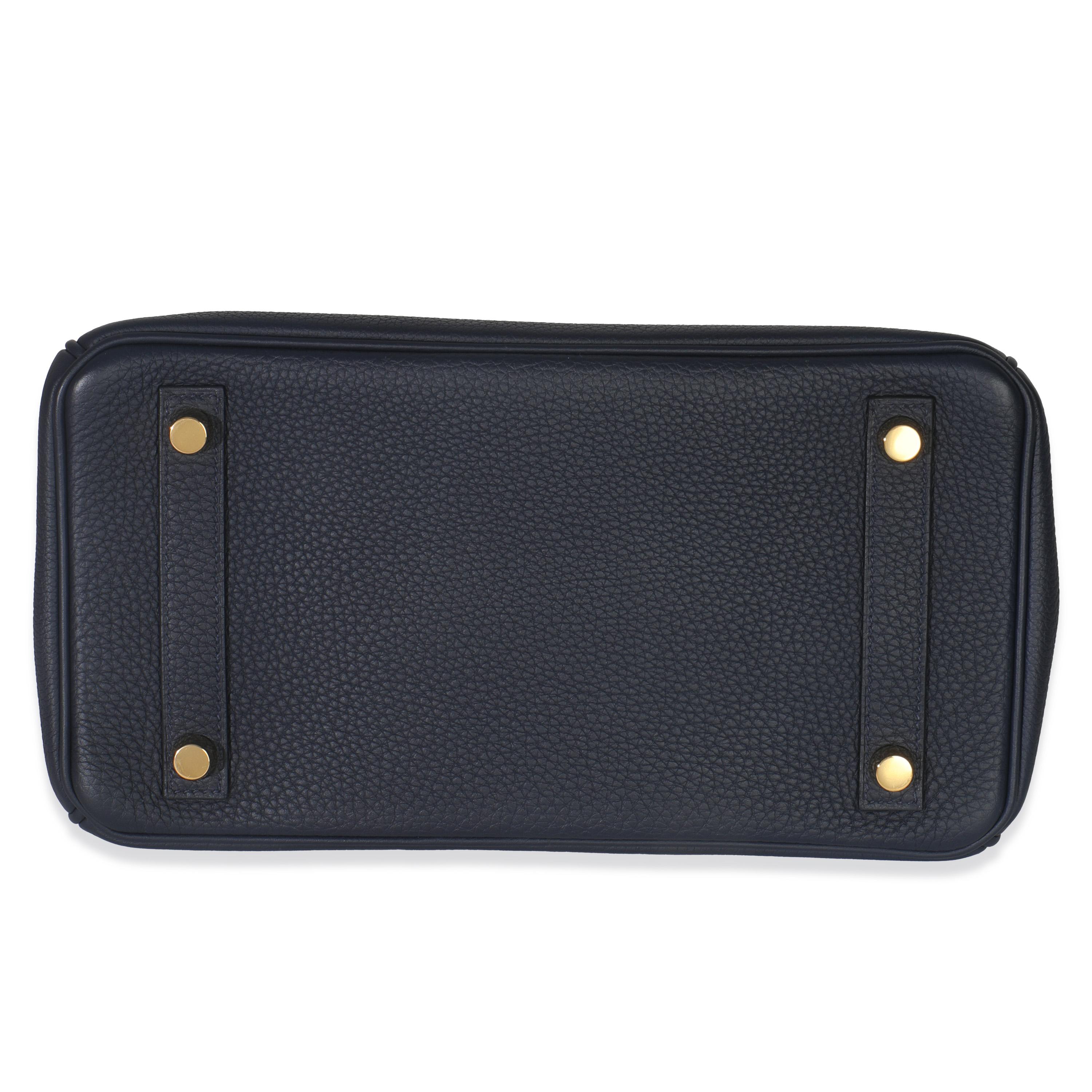 Hermès Blue Nuit Togo Birkin 25 GHW im Angebot 3