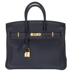 Hermès Blue Nuit Togo Birkin 25 GHW