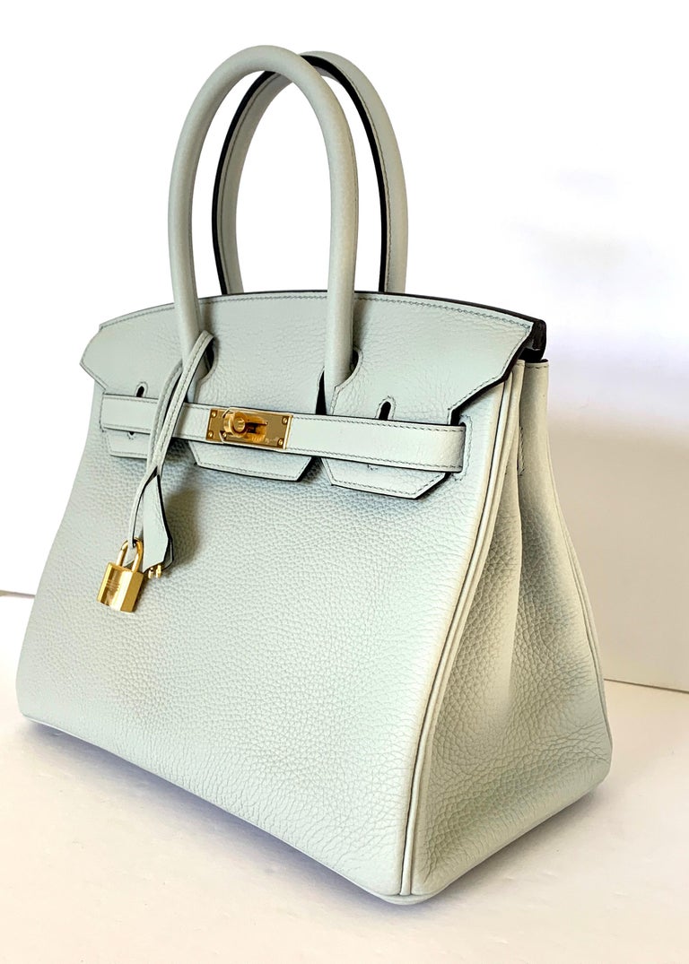 Hermes Mint Green Taurillon Clemence Leather Birkin 35 Bag at 1stDibs  hermes  birkin mint green, mint green birkin bag, mint green hermes bag