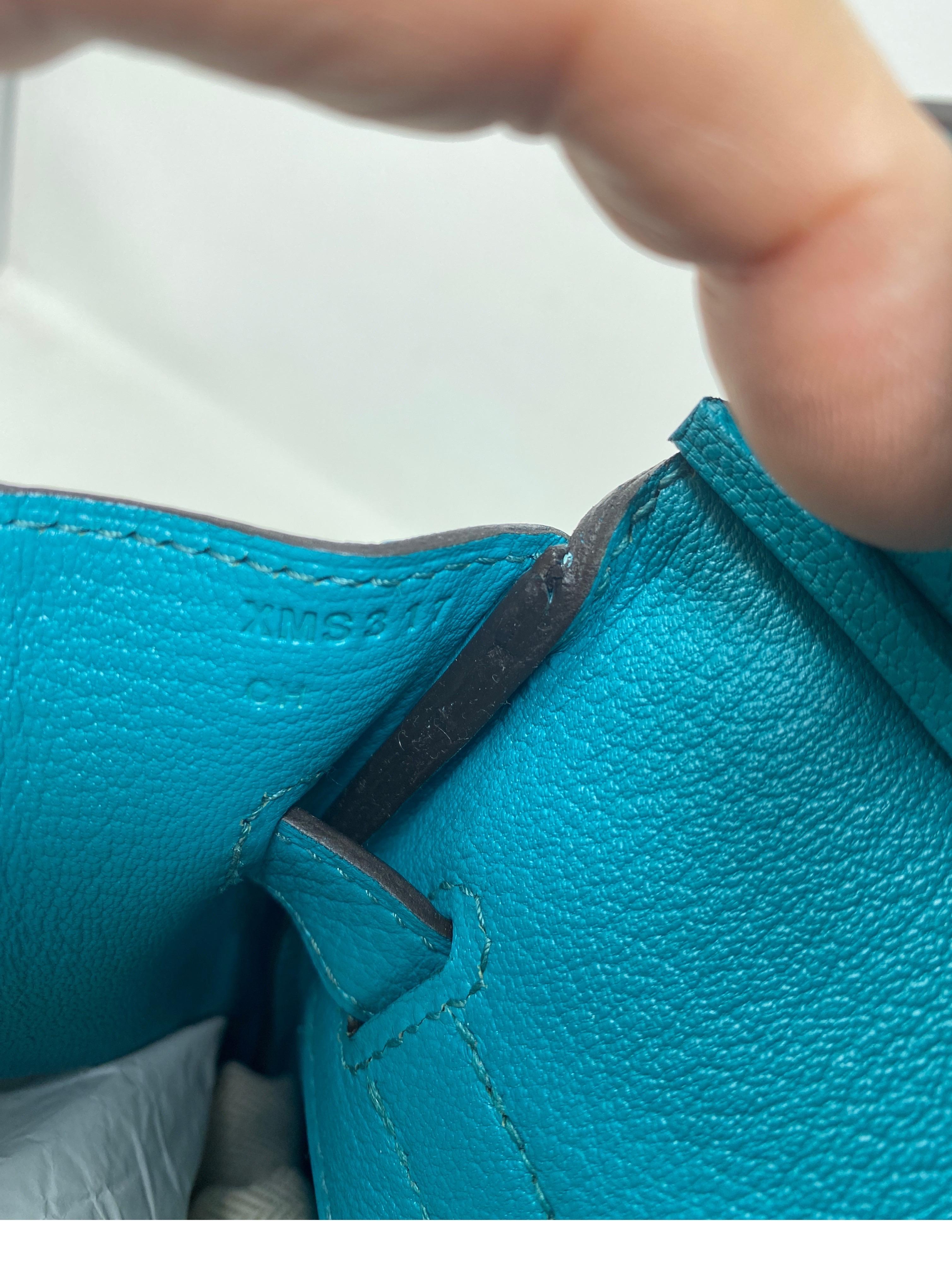 Hermes Blue Paon Birkin 35 Bag 5