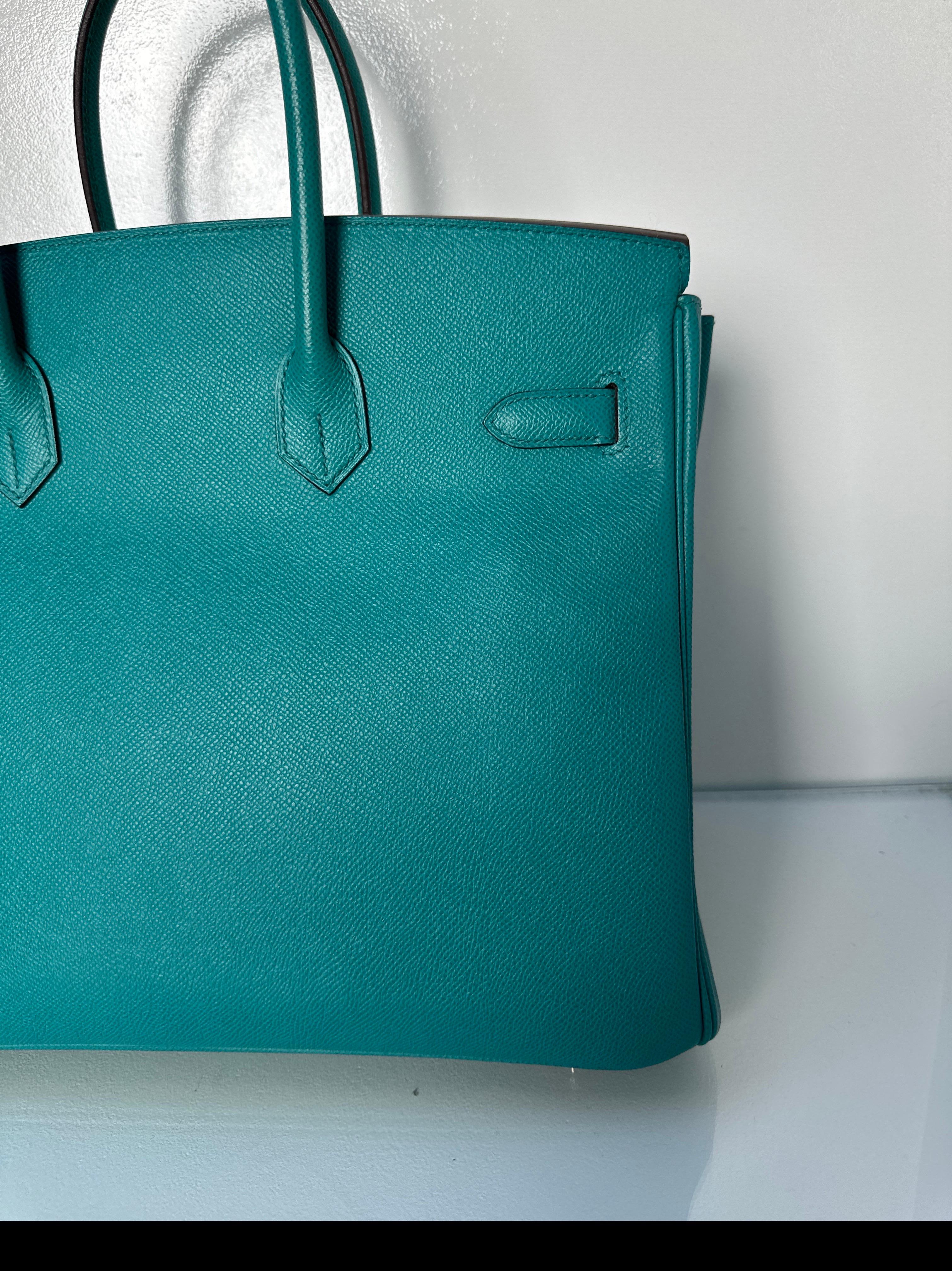 Hermes Blue Paon Birkin 35 Bag 2