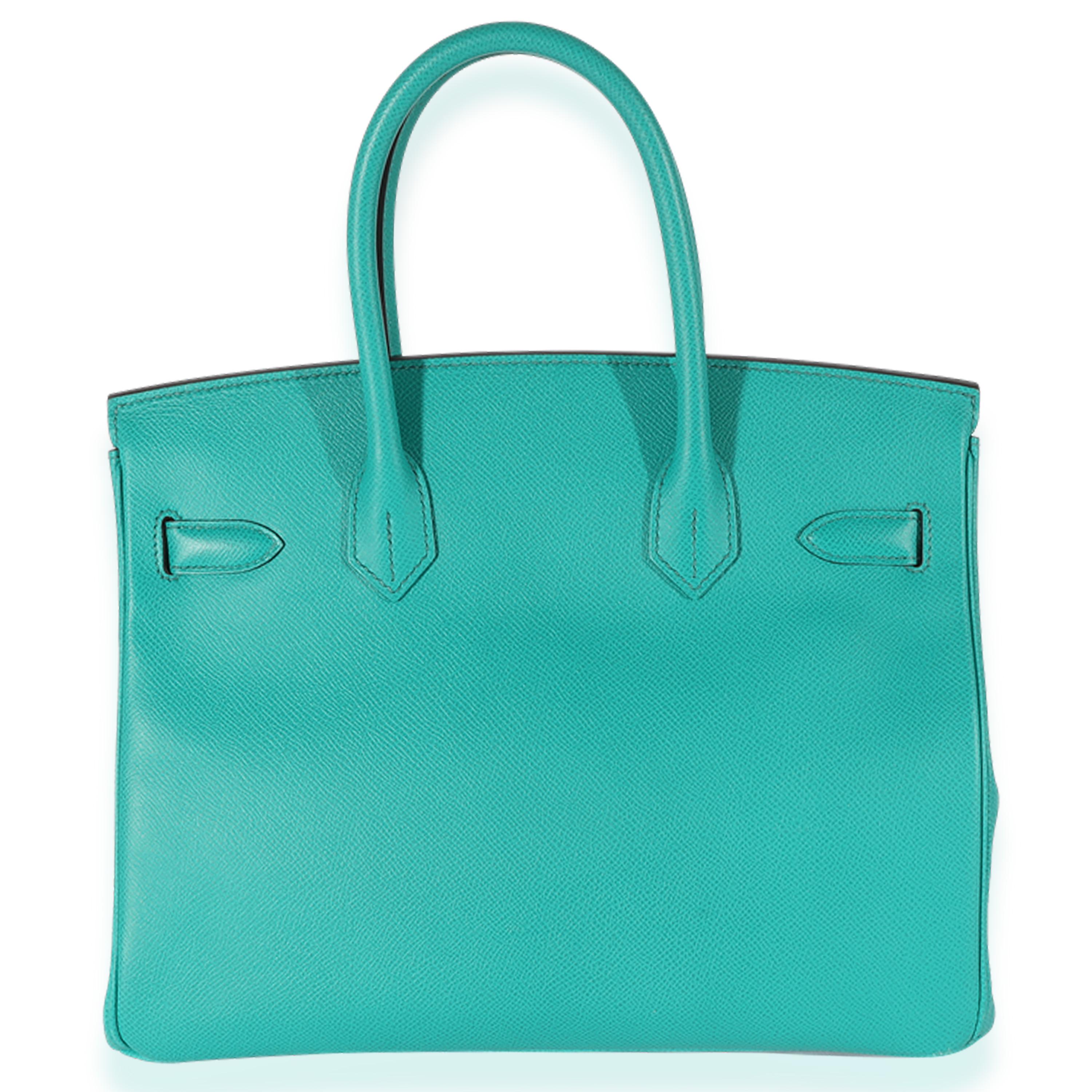 Hermès Blue Paon Epsom Birkin 30 In Excellent Condition In New York, NY