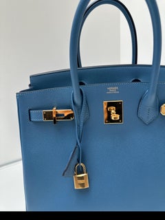 Hermes Blue Paradise Birkin 30 Bag