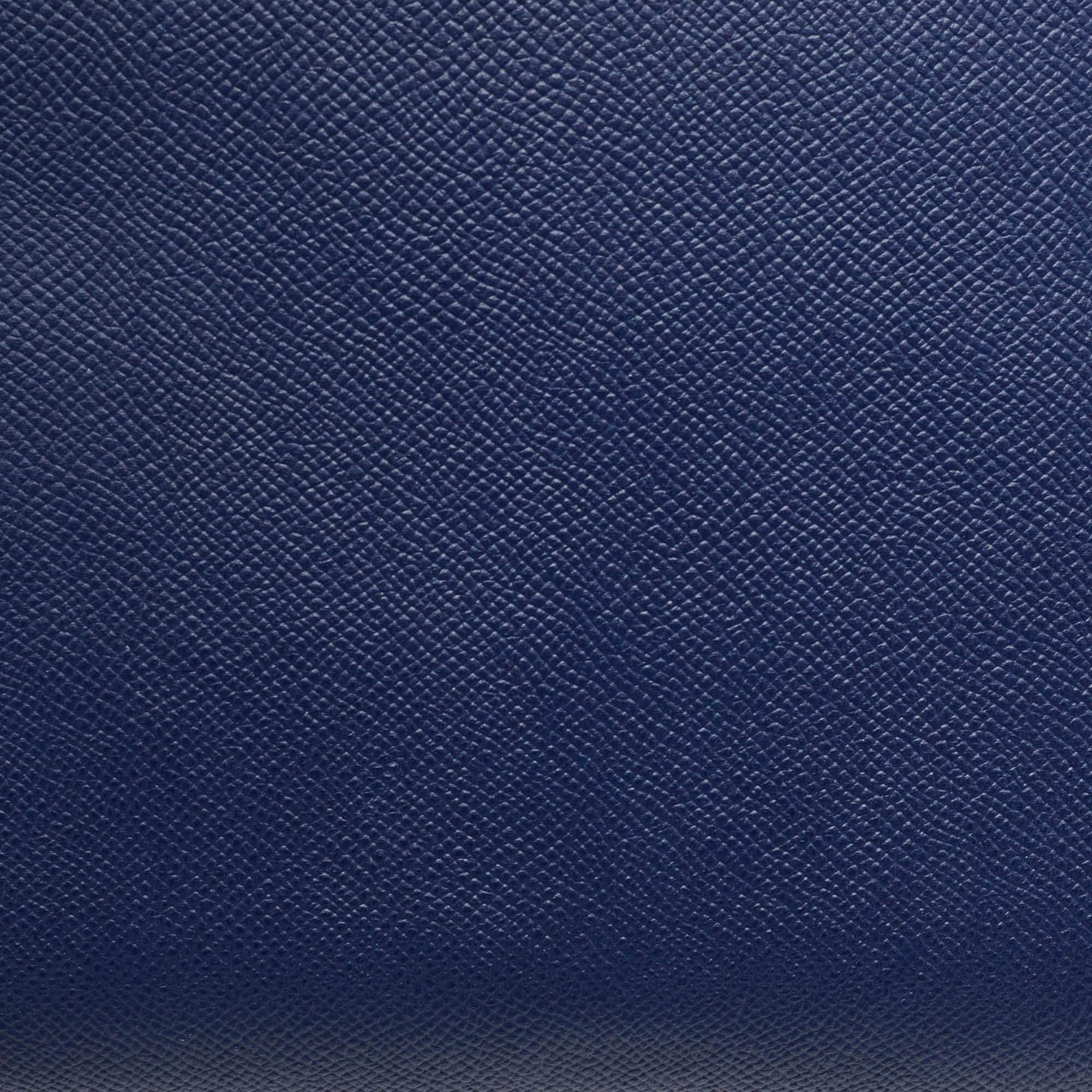 Women's Hermes Blue Saphir Epsom Leather Gold Finish Birkin 35 Bag