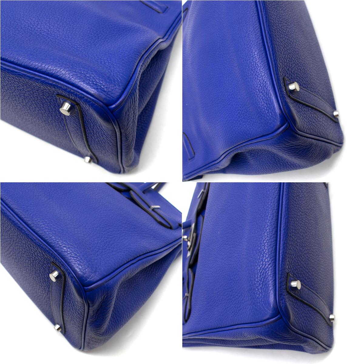 Hermes Blue Sapphire Togo leather Birkin 35cm 3