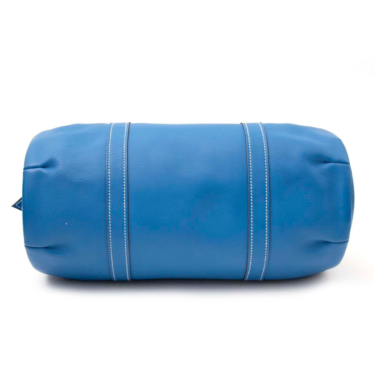 hermes blue shoulder bag